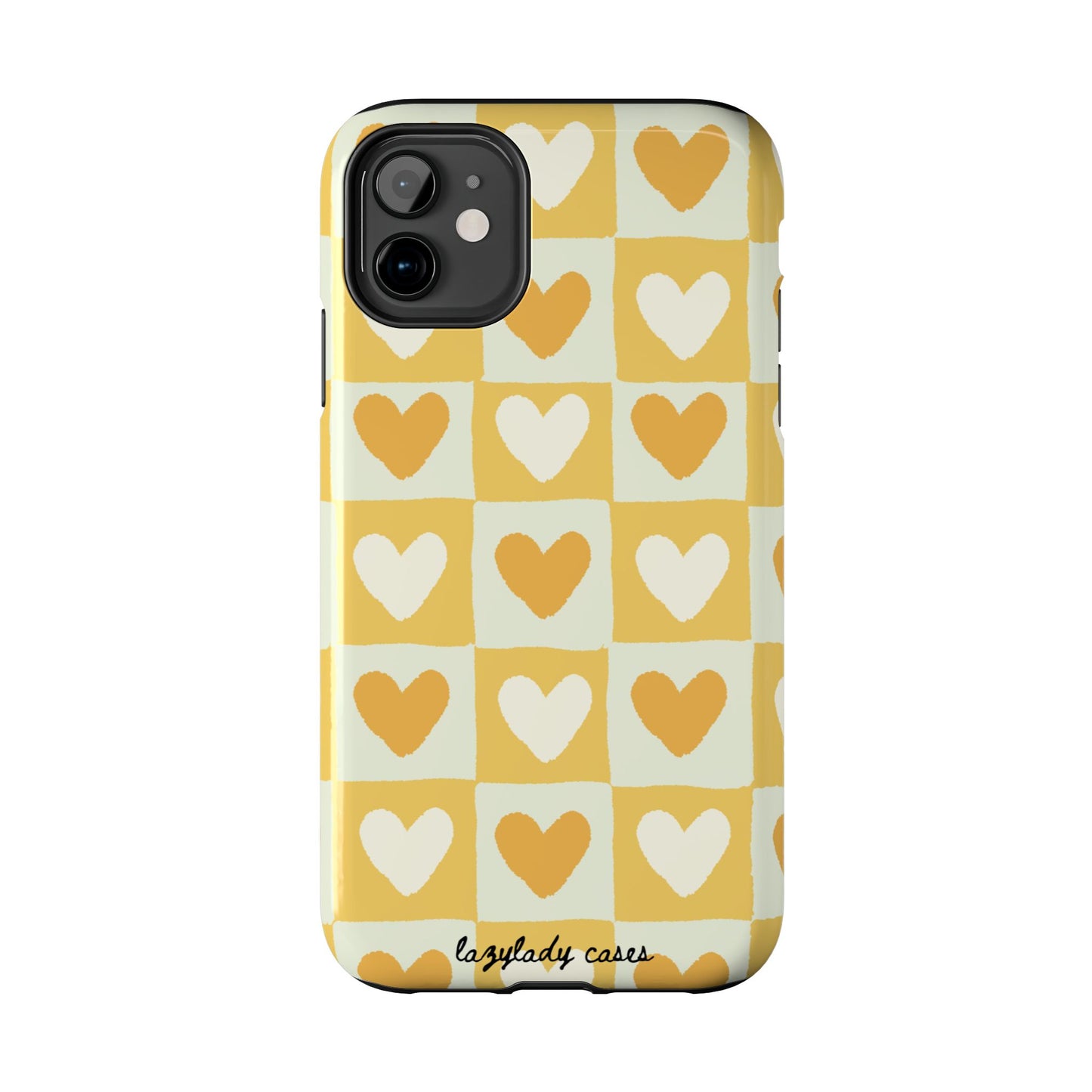 Heart Pattern Tough Phone Case - Cute & Durable for Everyday Use