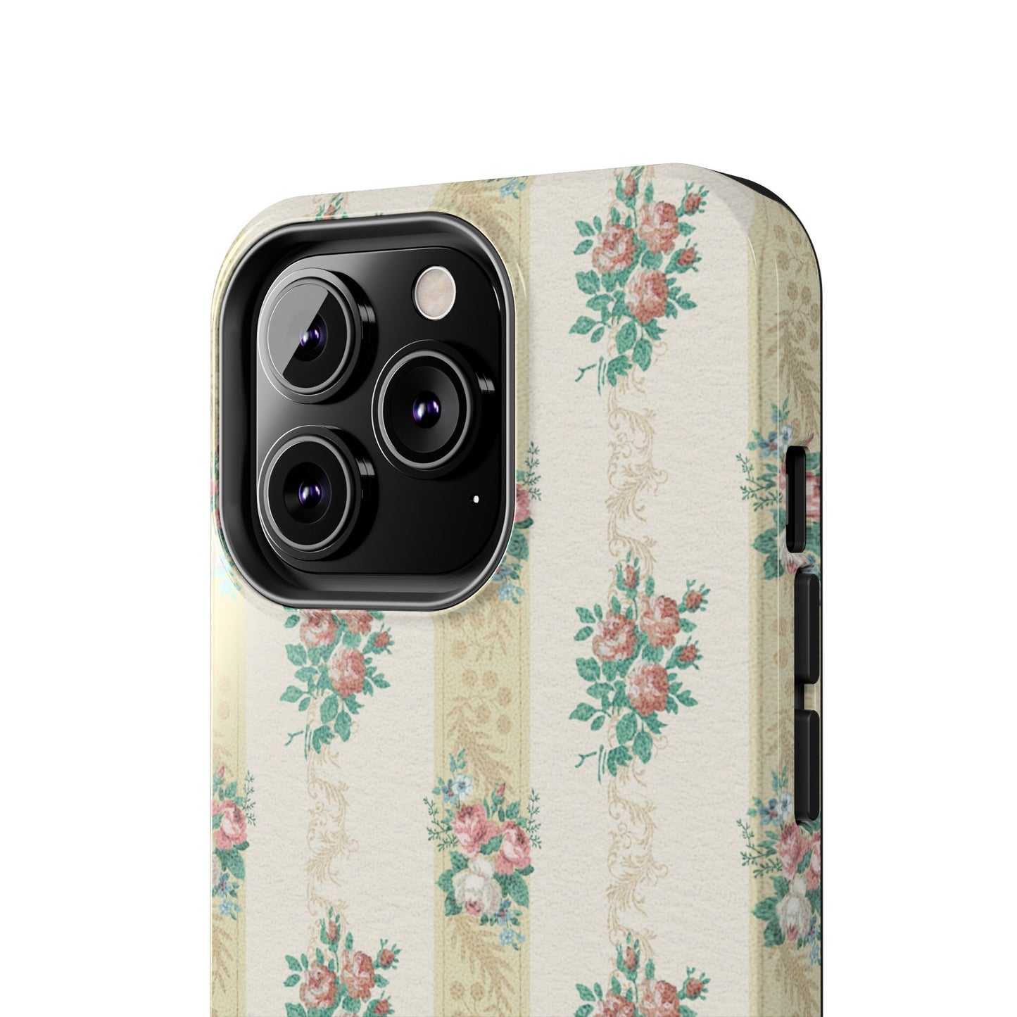Elegant Floral Tough Phone Case - Vintage Inspired Design
