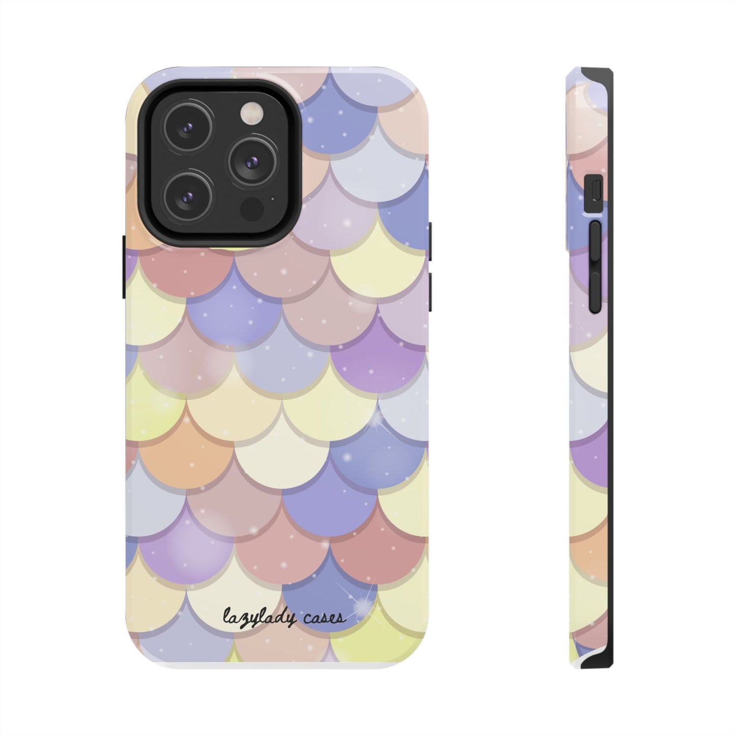 Mermaid Scale Tough Phone Case - Durable Protection with Colorful Design