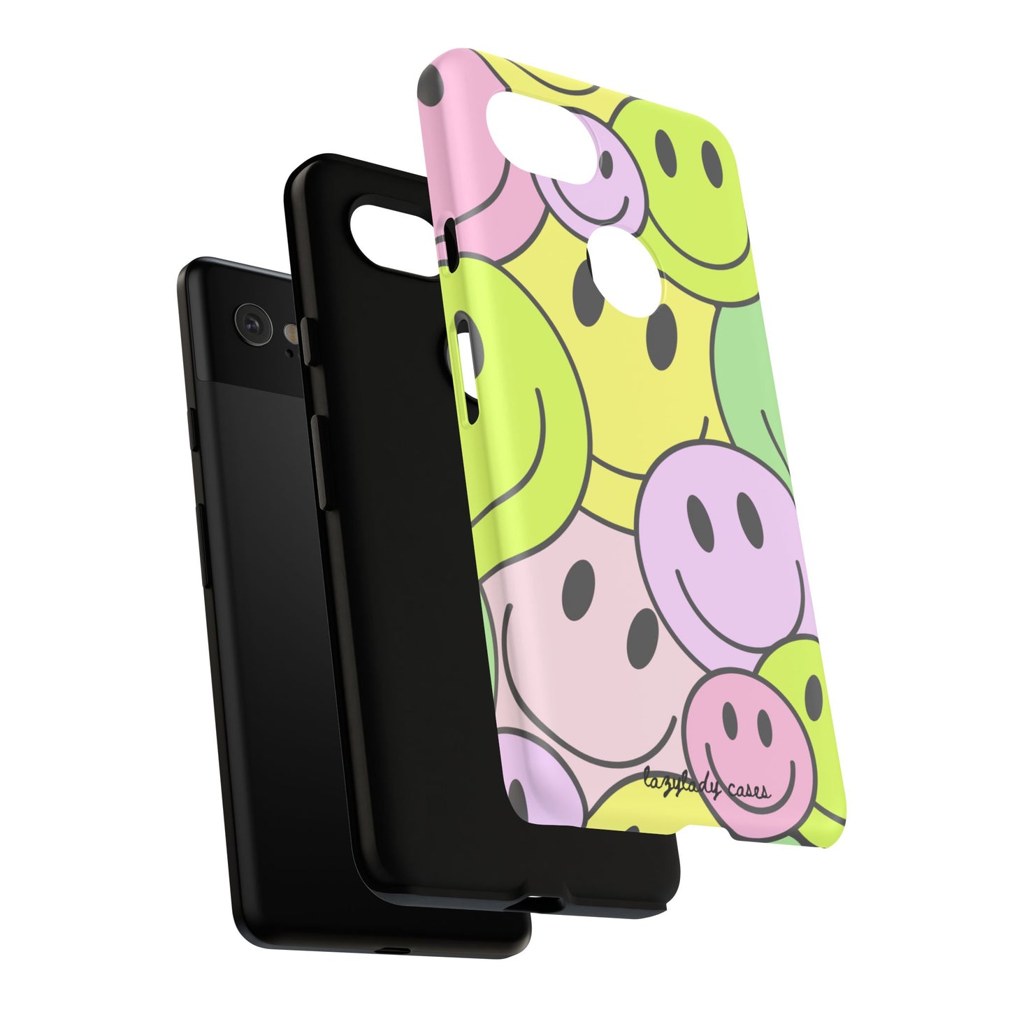 Colorful Smile Face Phone Case - Tough Protection & Fun Design