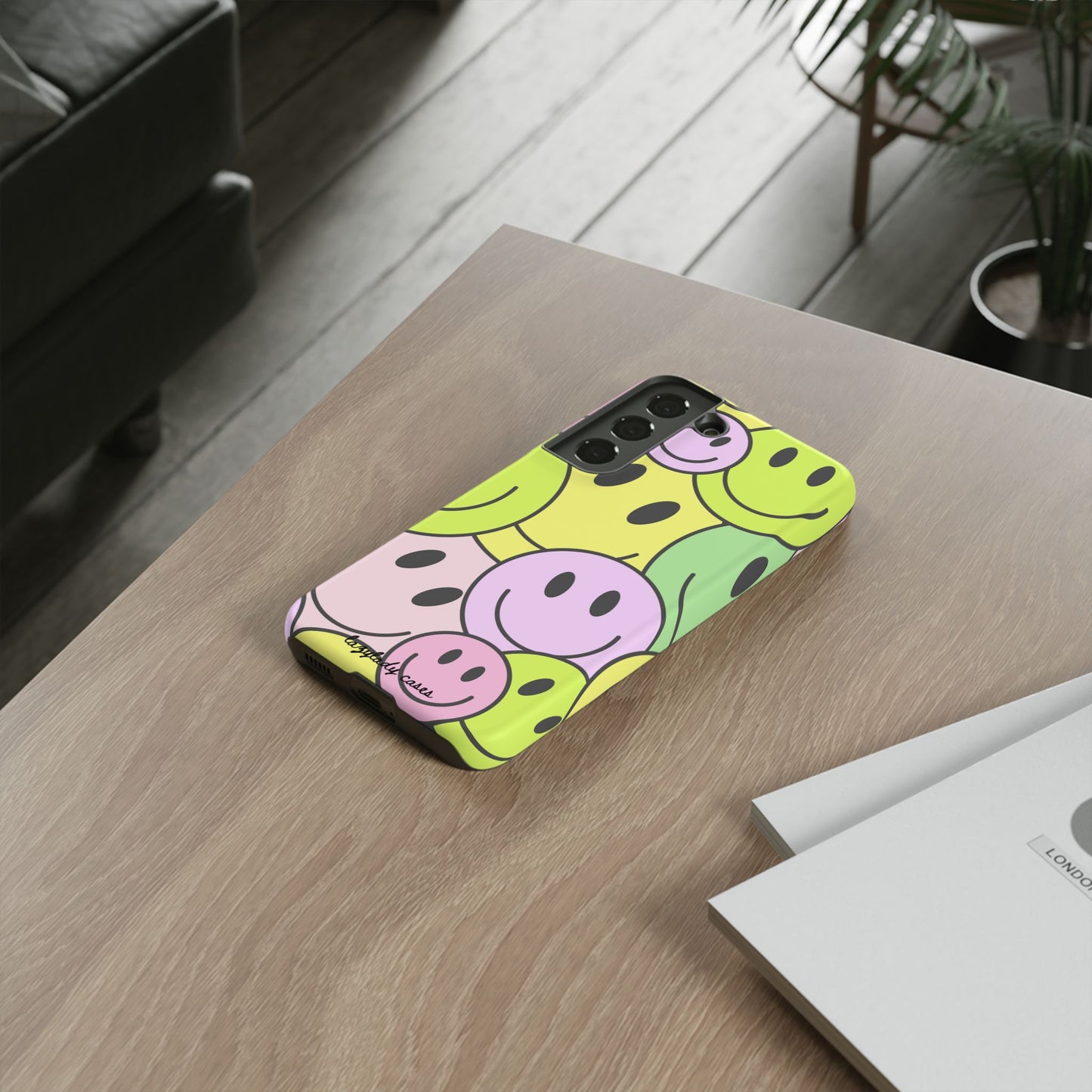 Colorful Smile Face Phone Case - Tough Protection & Fun Design