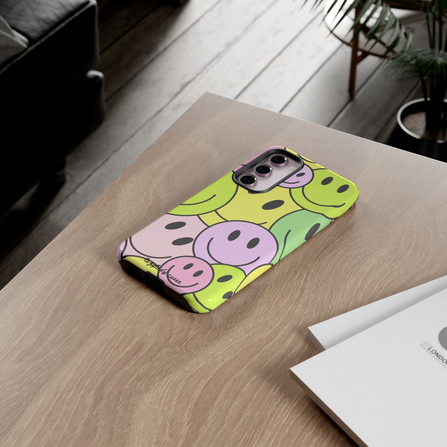 Colorful Smile Face Phone Case - Tough Protection & Fun Design
