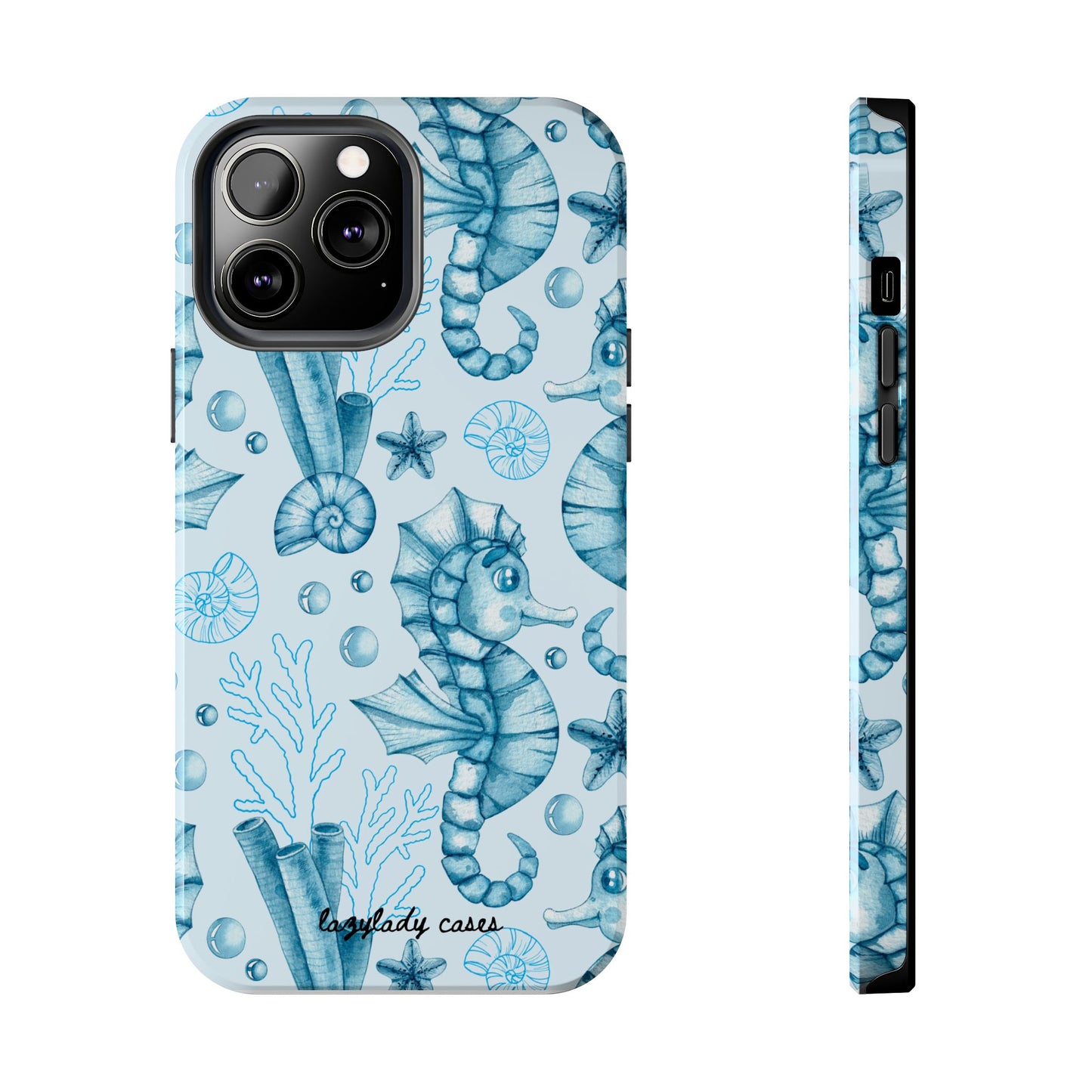 Coastal Seahorse Phone Case - Tough Protection with Beach Vibe