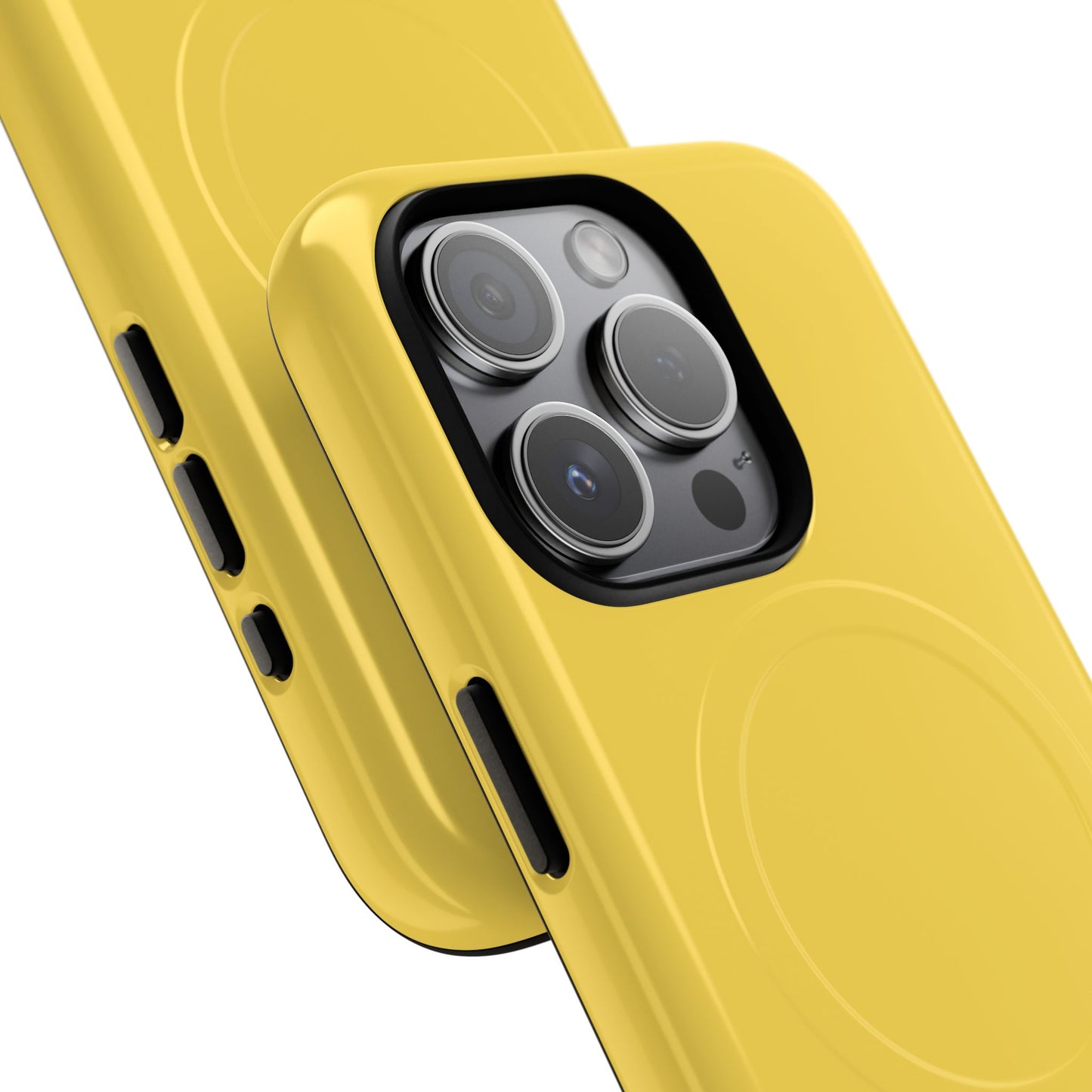 Vibrant Yellow Tough Magnetic Phone Case - Durable Protection & Stylish Design