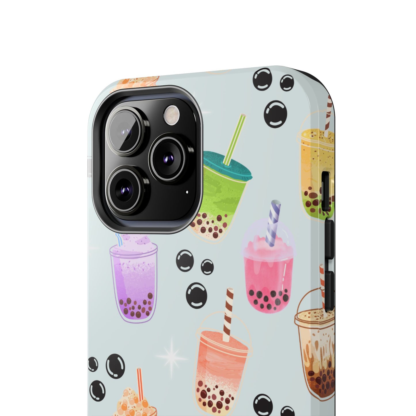 Colorful Boba Tea Phone Case, Tough Phone Cases for Drink Lovers, Cute Phone Accessory, Fun Gifts for Friends, Summer Vibes