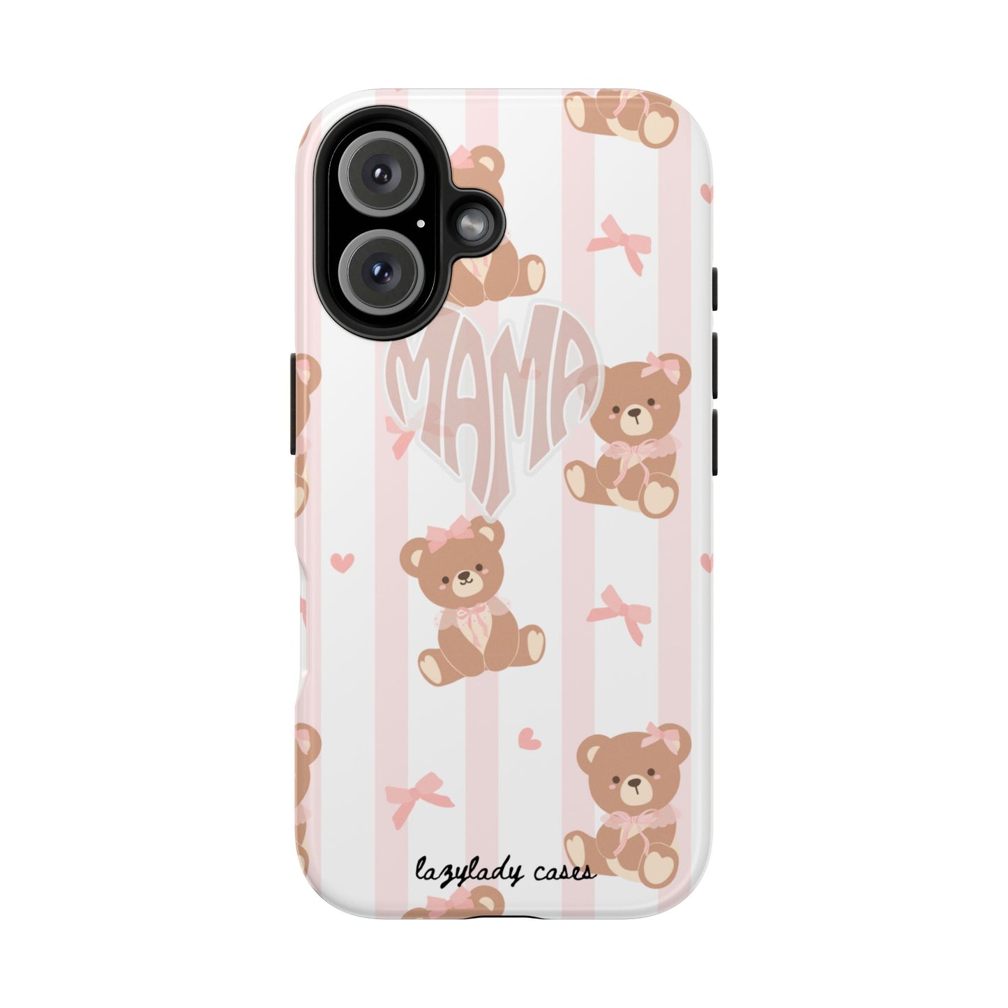 Cute Bear Mama Phone Case - Stylish Tough Case for Moms