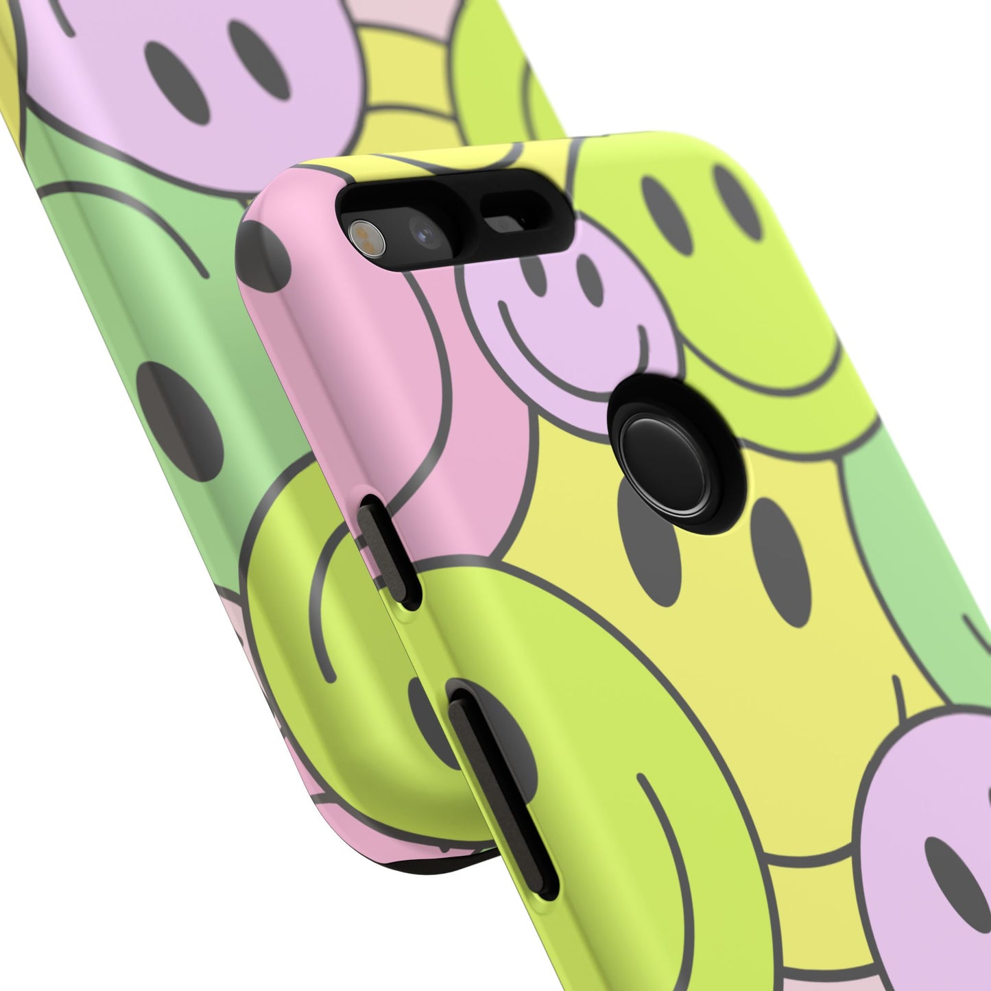 Colorful Smile Face Phone Case - Tough Protection & Fun Design