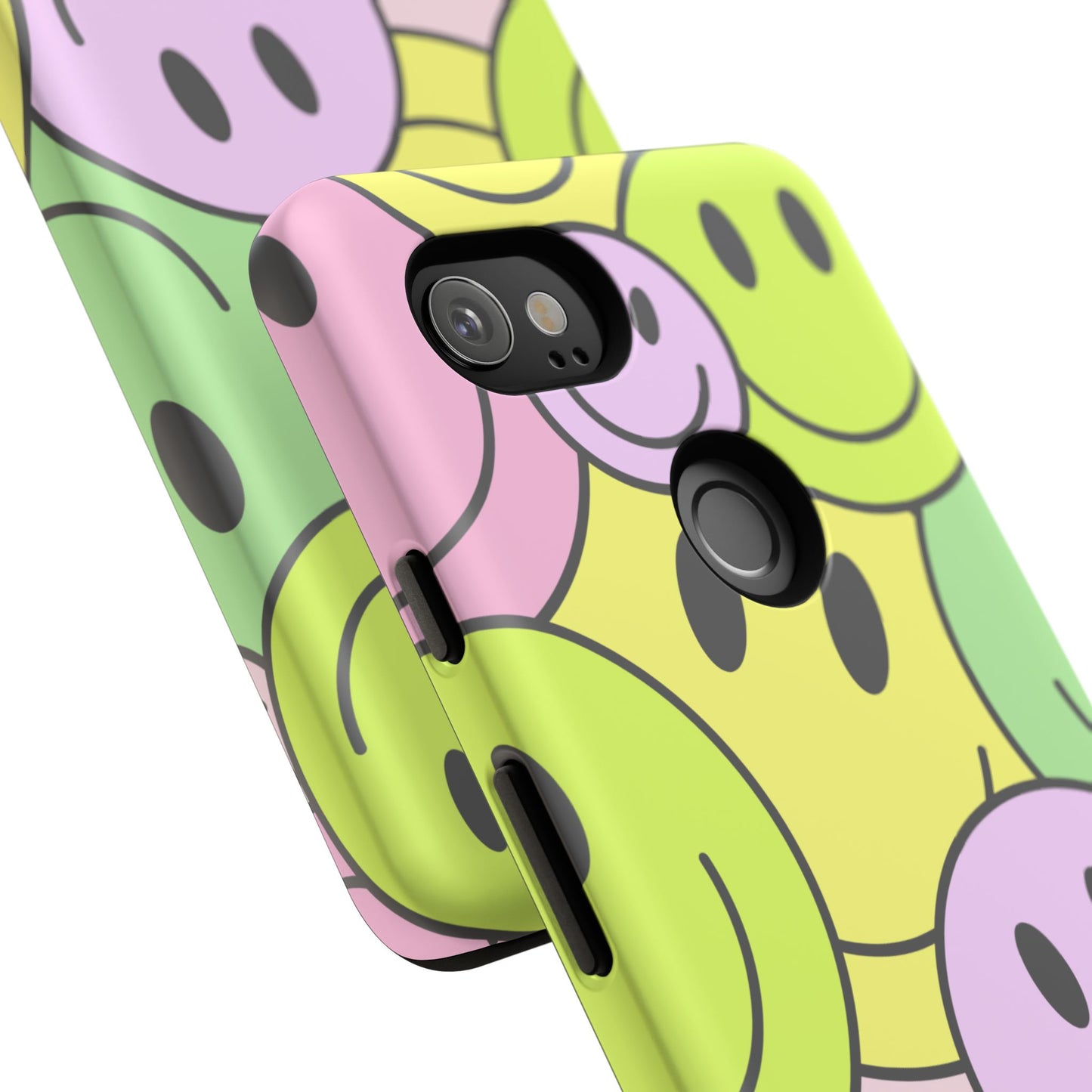 Colorful Smile Face Phone Case - Tough Protection & Fun Design