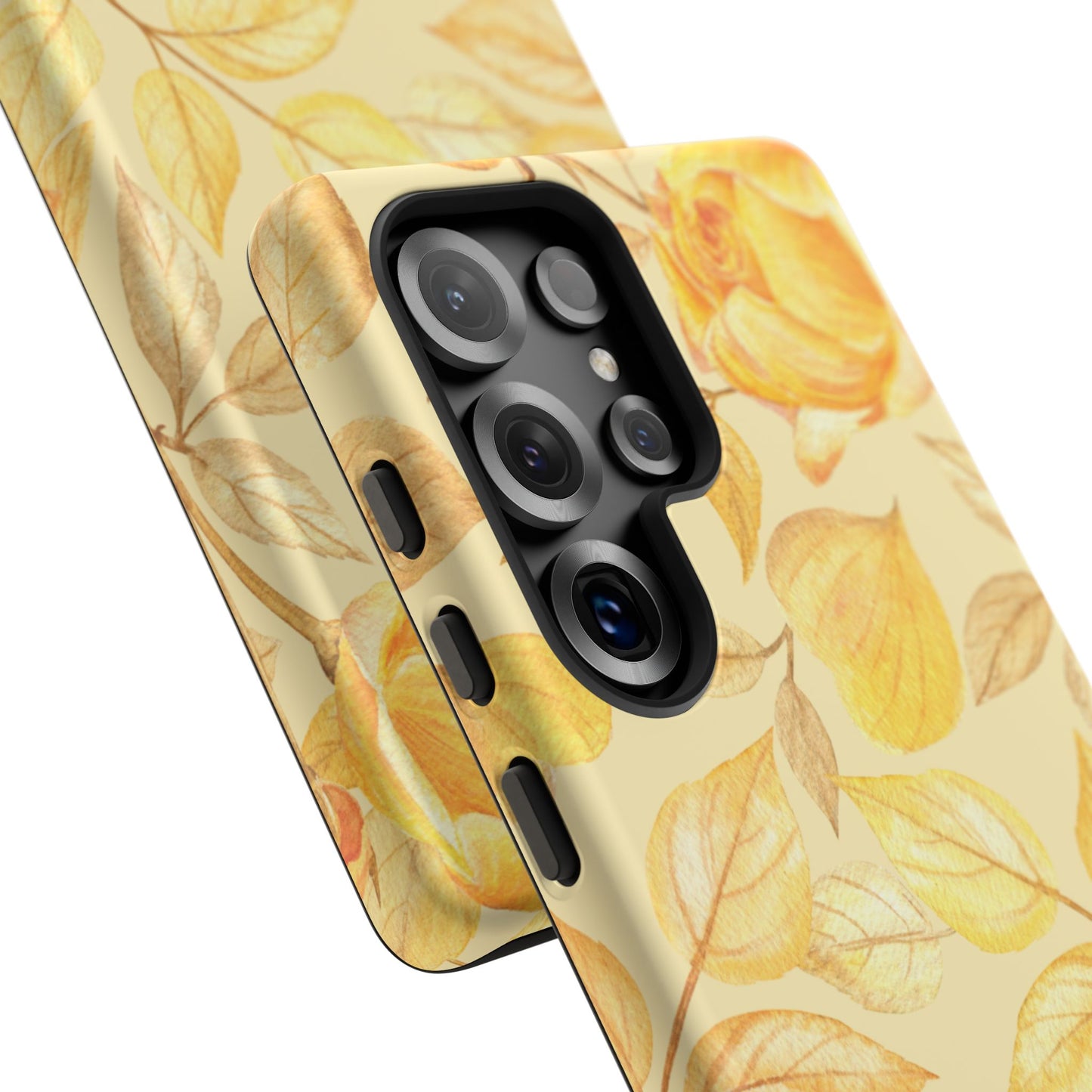 Yellow Dusk Tough Phone Case - Yellow Rose Design