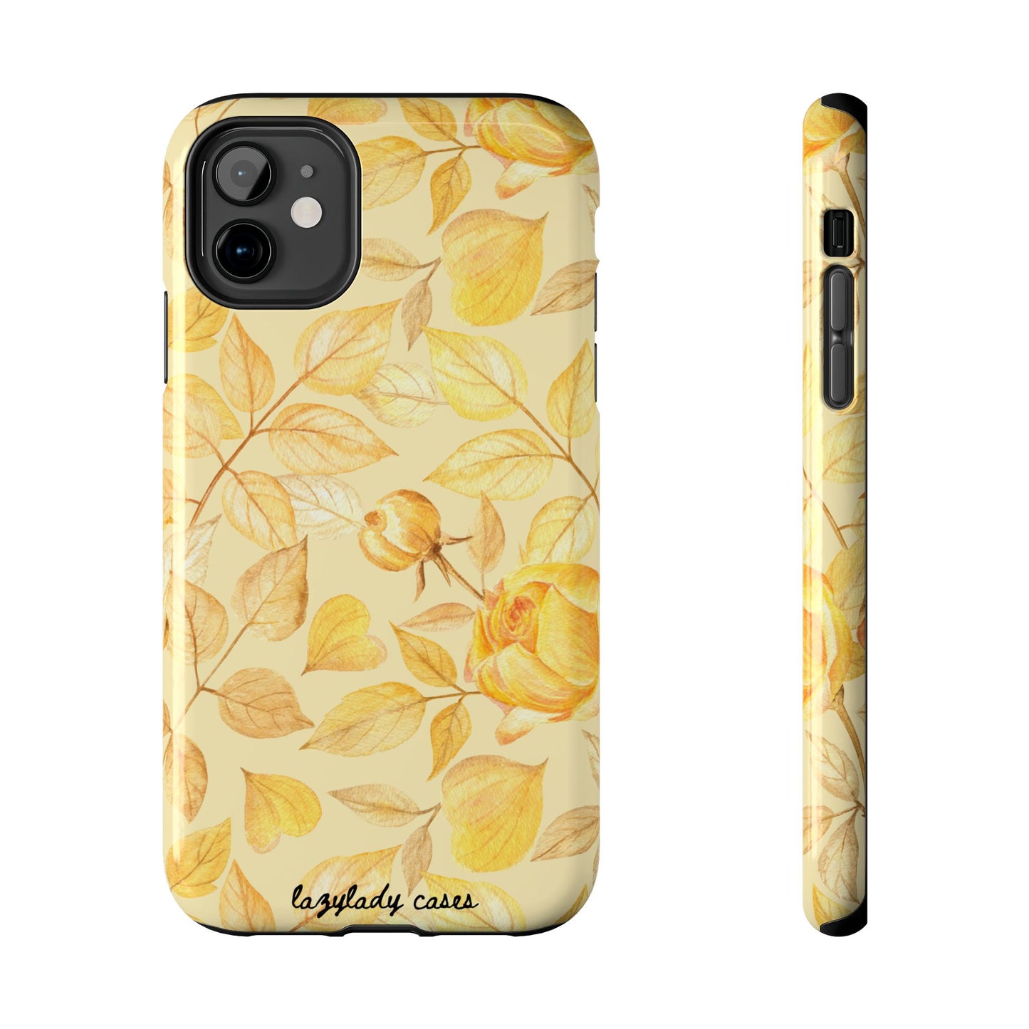 Yellow Dusk Tough Phone Case – Durable Protection with Yellow Roses Design
