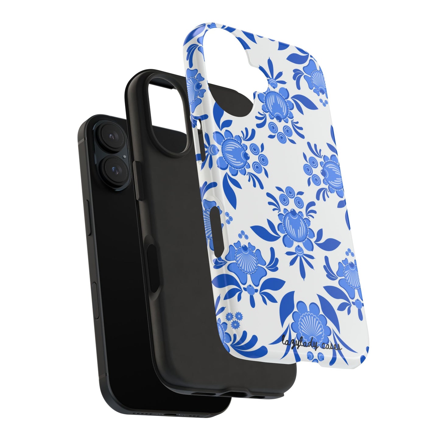Floral Tough Phone Case - Stylish Protection for Everyday Use