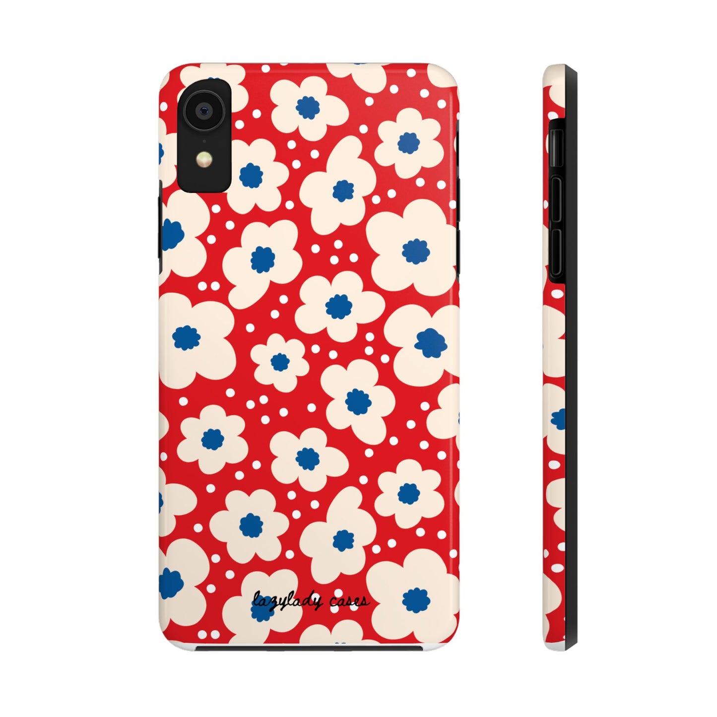 Blossom Floral Tough Phone Case - Durable Protection with Vintage Charm
