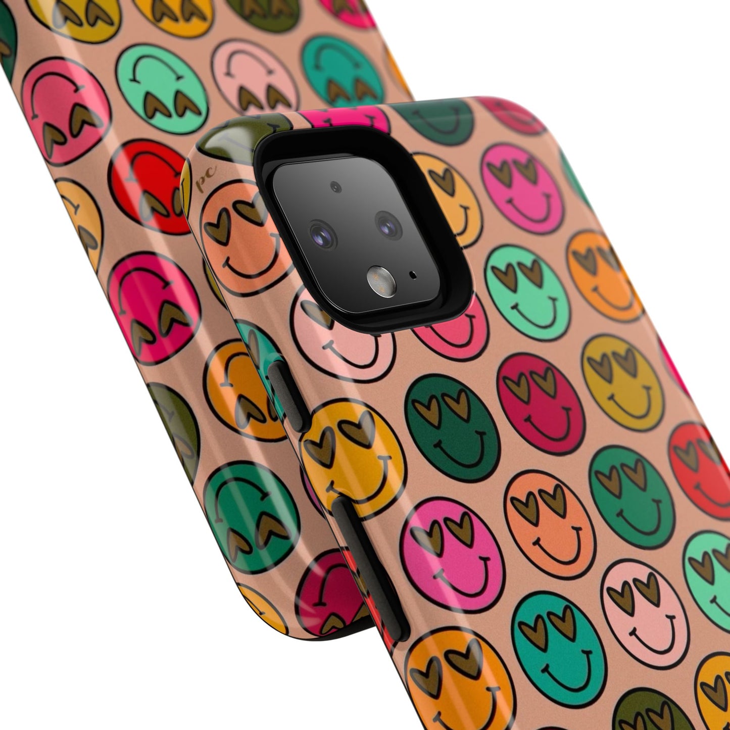 Colorful Smiley Phone Case | Tough Cases, Cute Phone Cover, Happy Vibes, Gift for Friends, Fun Phone Accessory