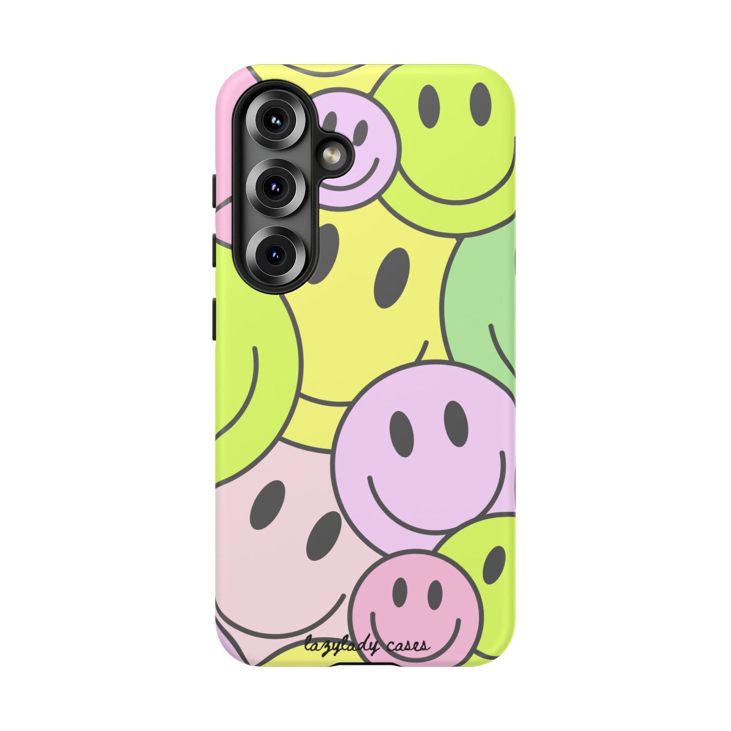 Colorful Smile Face Phone Case - Tough Protection & Fun Design