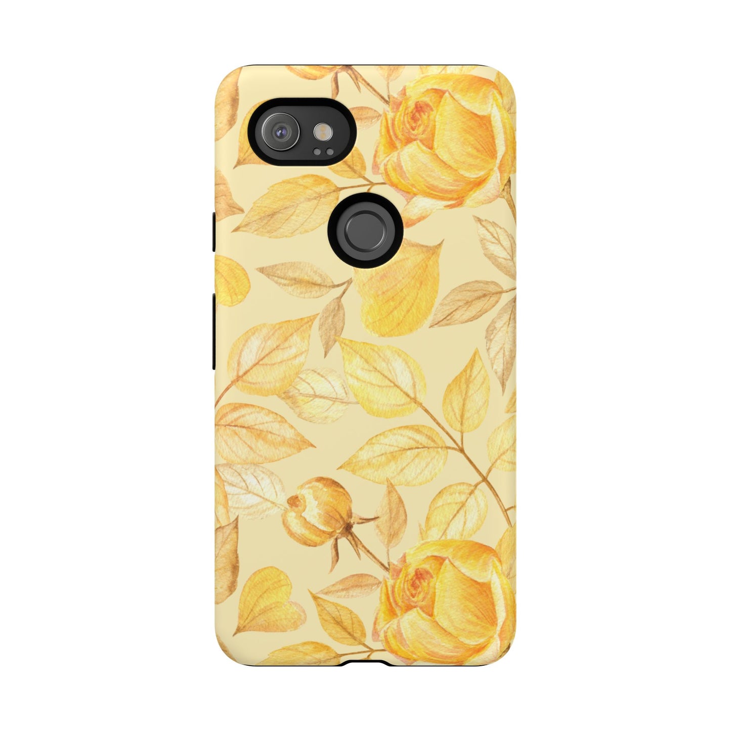 Yellow Dusk Tough Phone Case - Yellow Rose Design