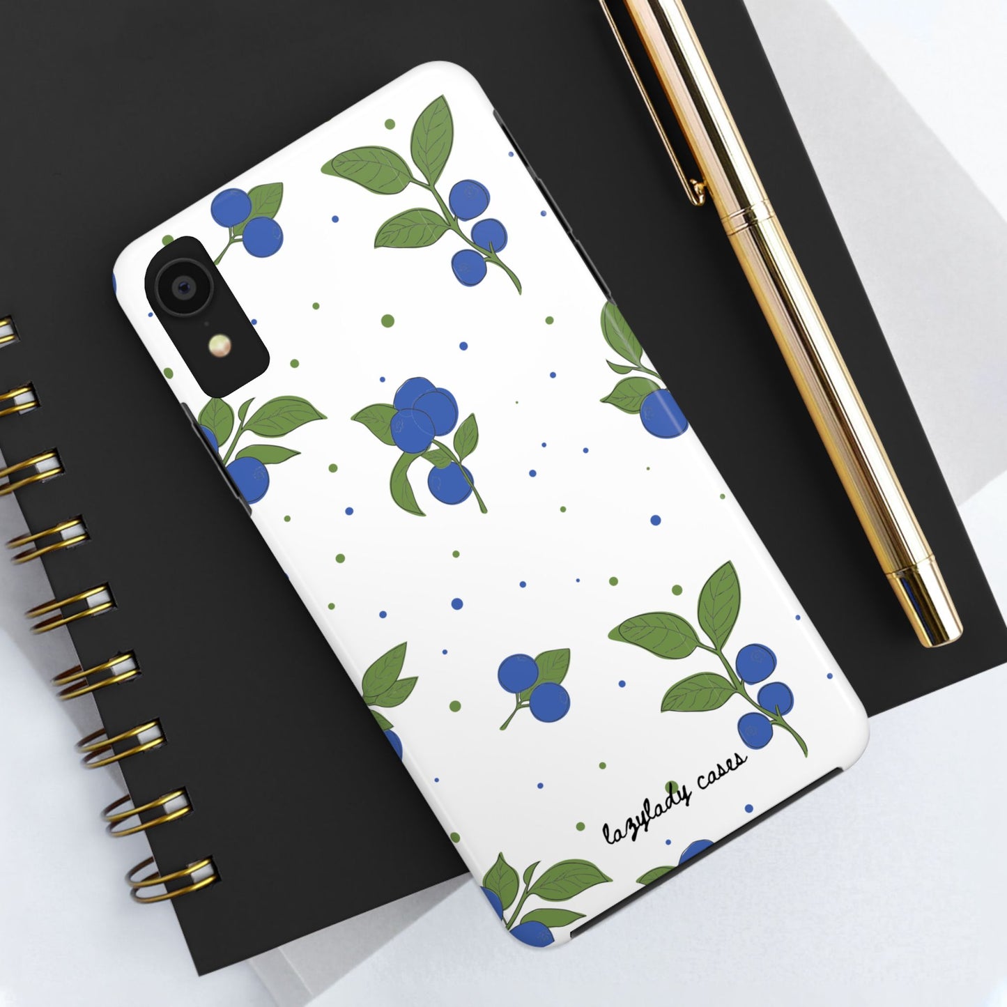 Blueberry Tough Phone Case - Durable Berry Design for Everyday Protection