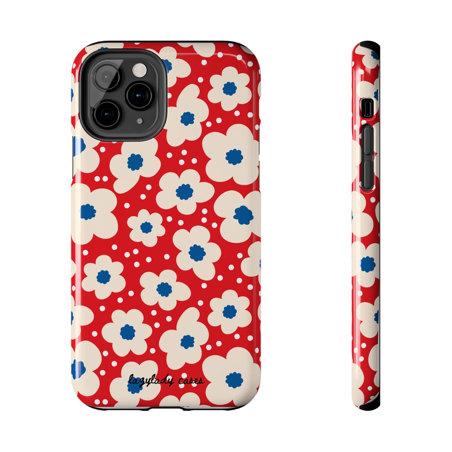 Blossom Floral Tough Phone Case - Durable Protection with Vintage Charm