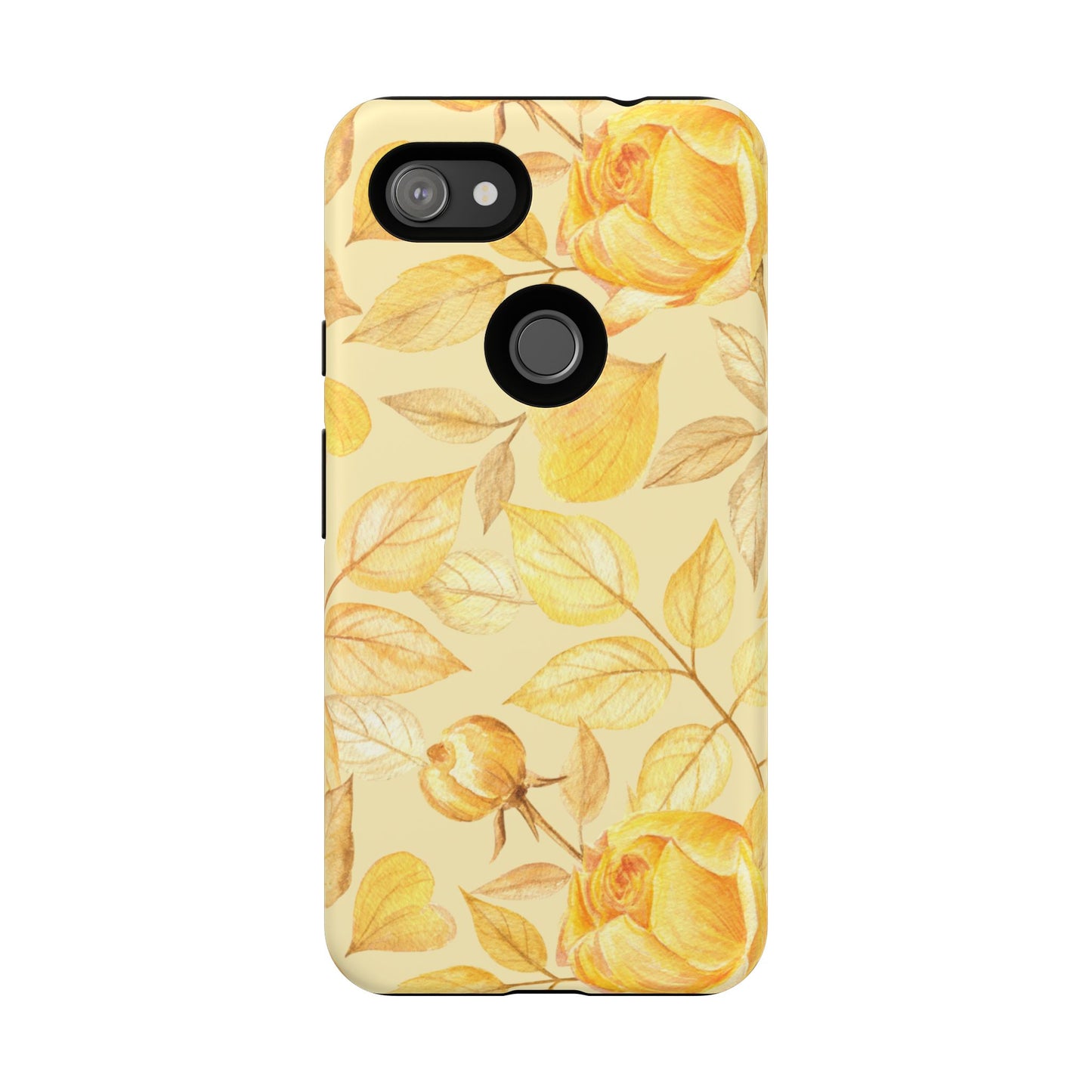 Yellow Dusk Tough Phone Case - Yellow Rose Design