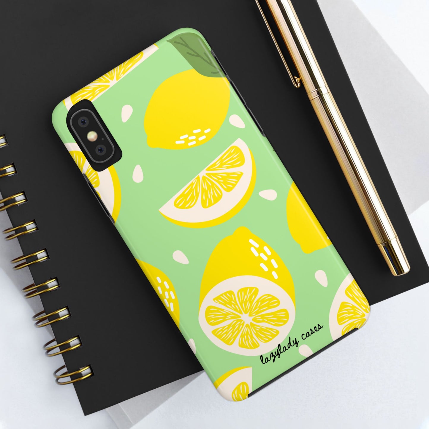 Lemon Slice Tough Phone Case - Vibrant, Durable Protection for Citrus Lovers