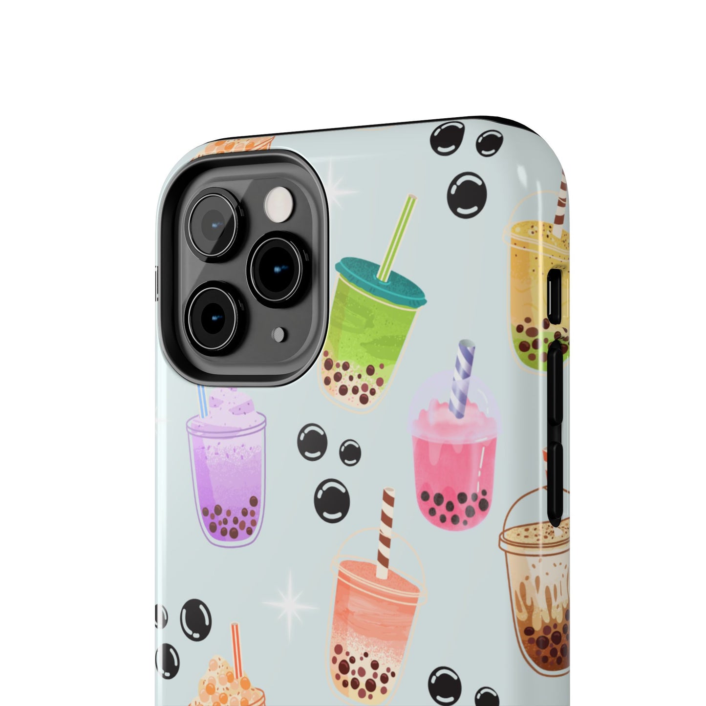 Colorful Boba Tea Phone Case, Tough Phone Cases for Drink Lovers, Cute Phone Accessory, Fun Gifts for Friends, Summer Vibes