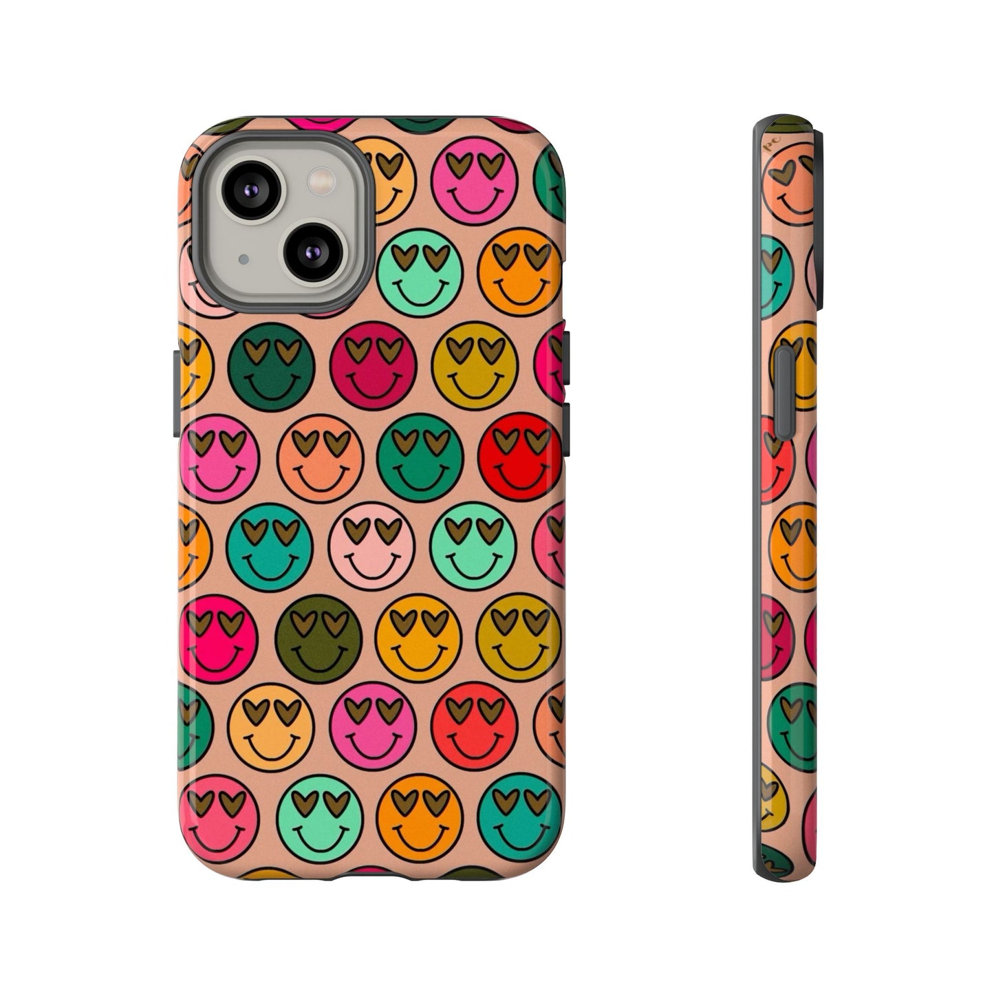 Colorful Smiley Phone Case | Tough Cases, Cute Phone Cover, Happy Vibes, Gift for Friends, Fun Phone Accessory