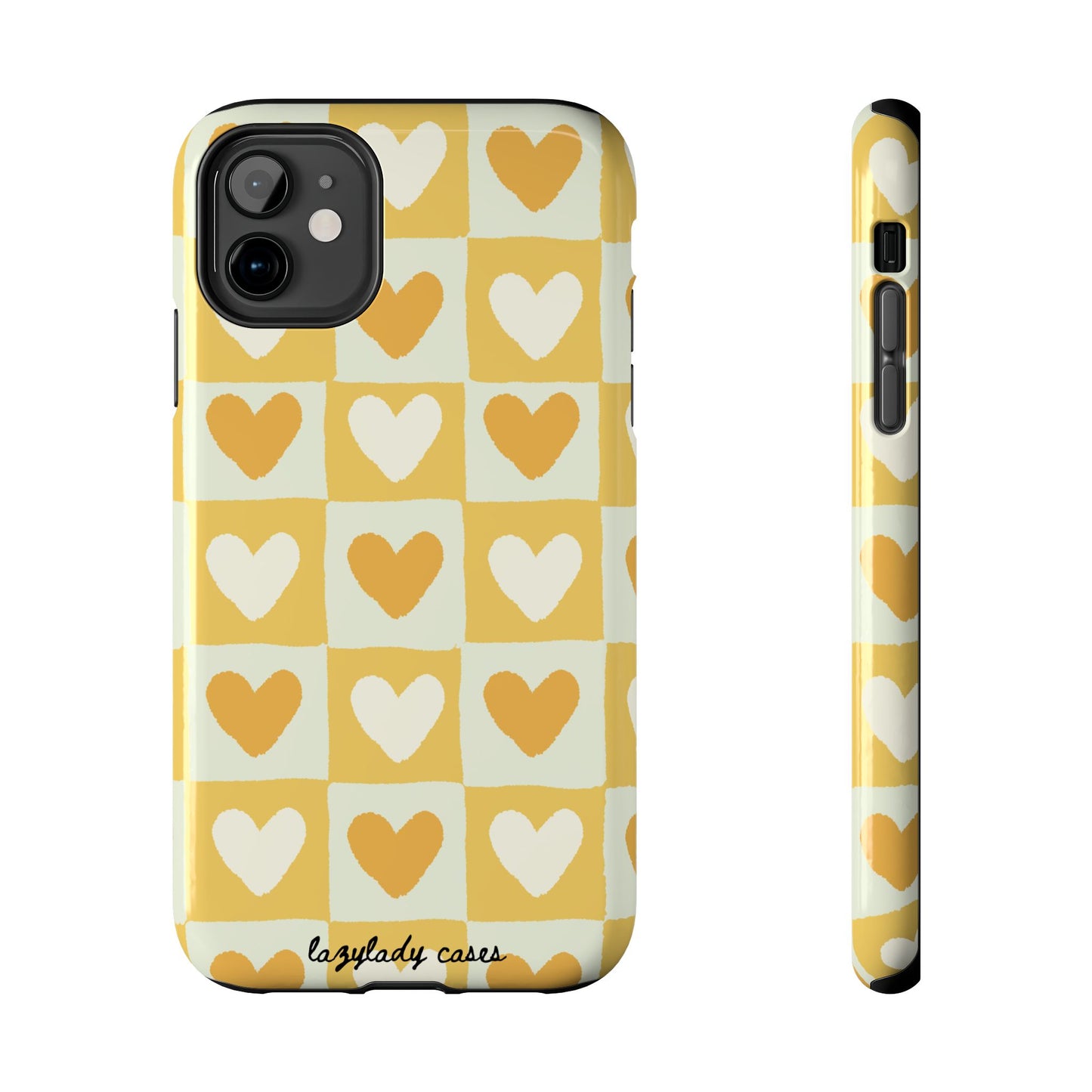 Heart Pattern Tough Phone Case - Cute & Durable for Everyday Use
