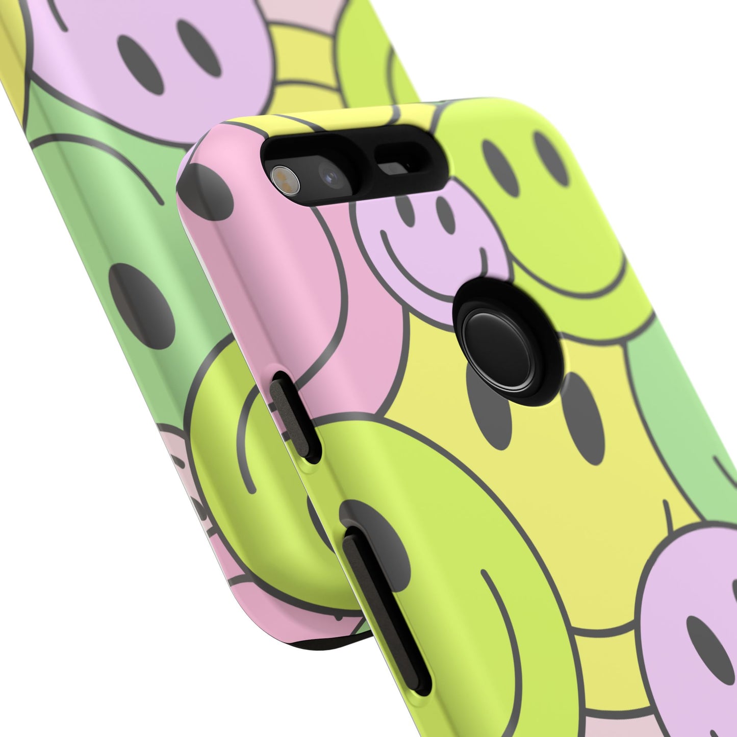 Colorful Smile Face Phone Case - Tough Protection & Fun Design