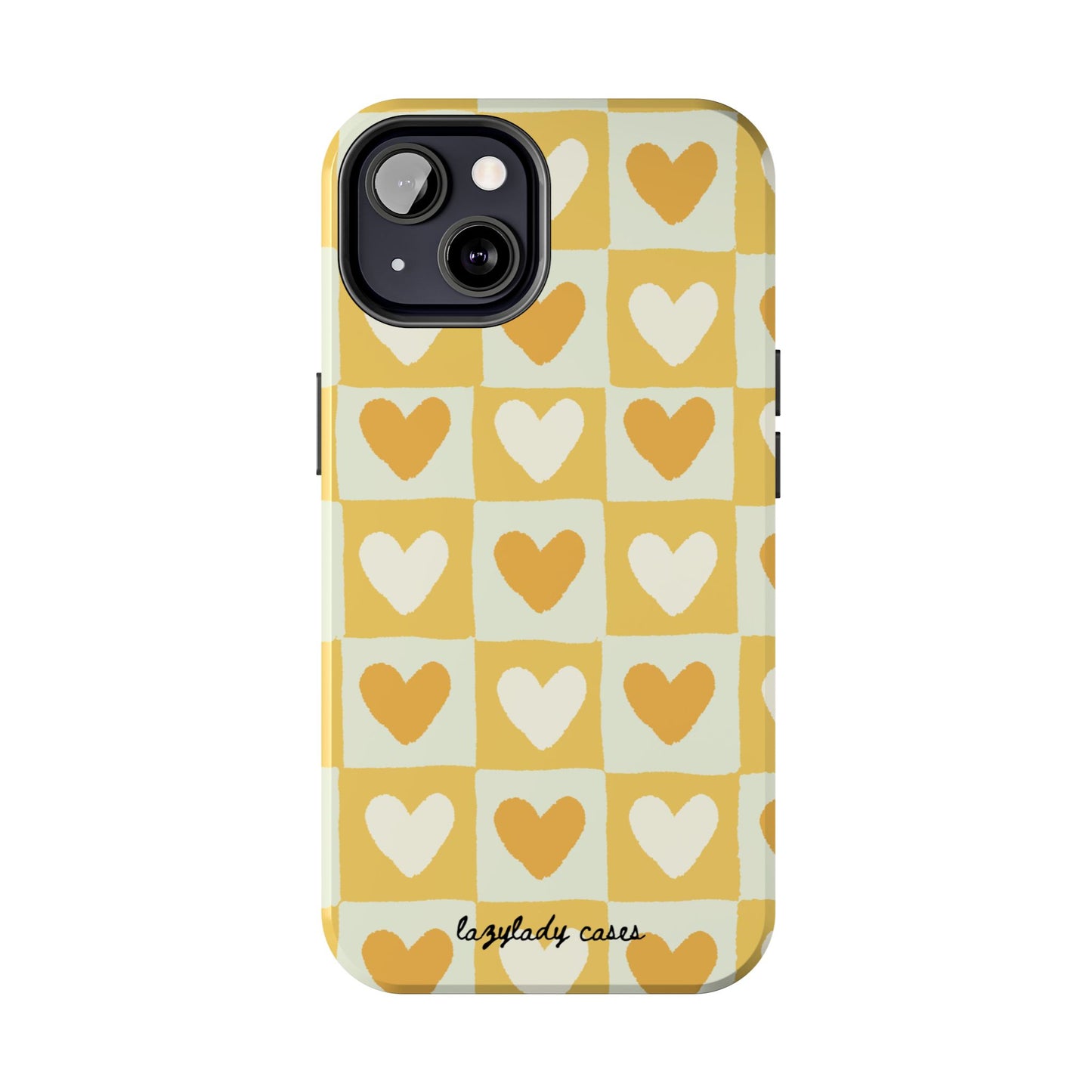 Heart Pattern Tough Phone Case - Cute & Durable for Everyday Use
