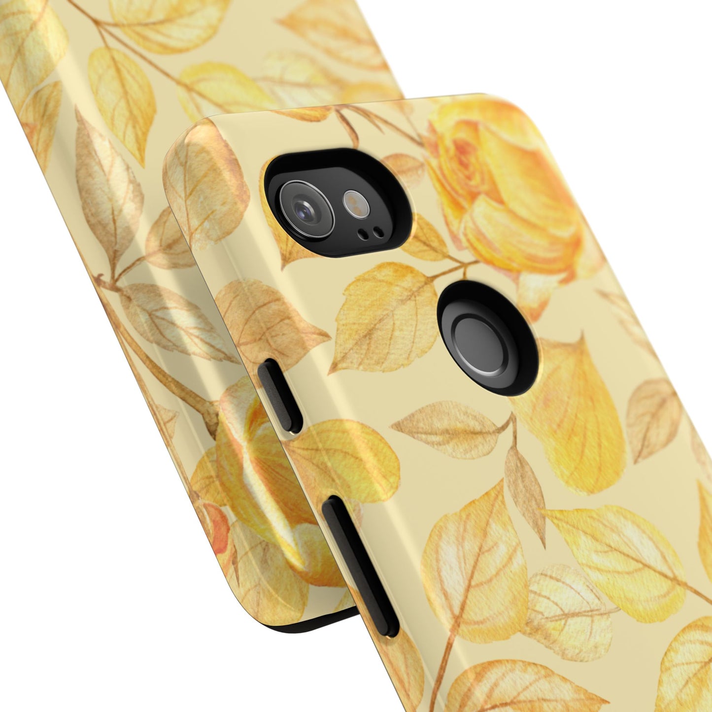 Yellow Dusk Tough Phone Case - Yellow Rose Design