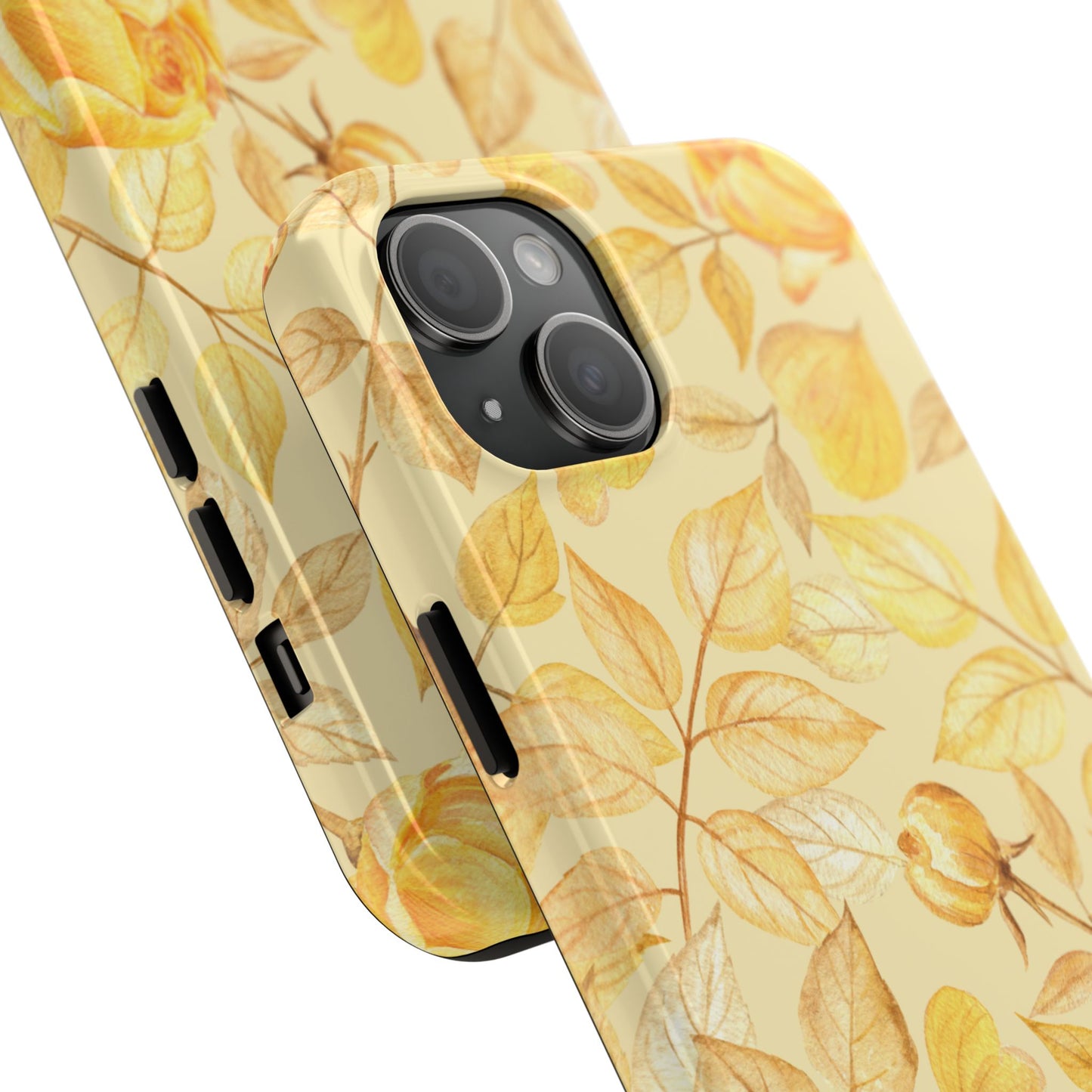 Yellow Dusk Tough Phone Case – Durable Protection with Yellow Roses Design