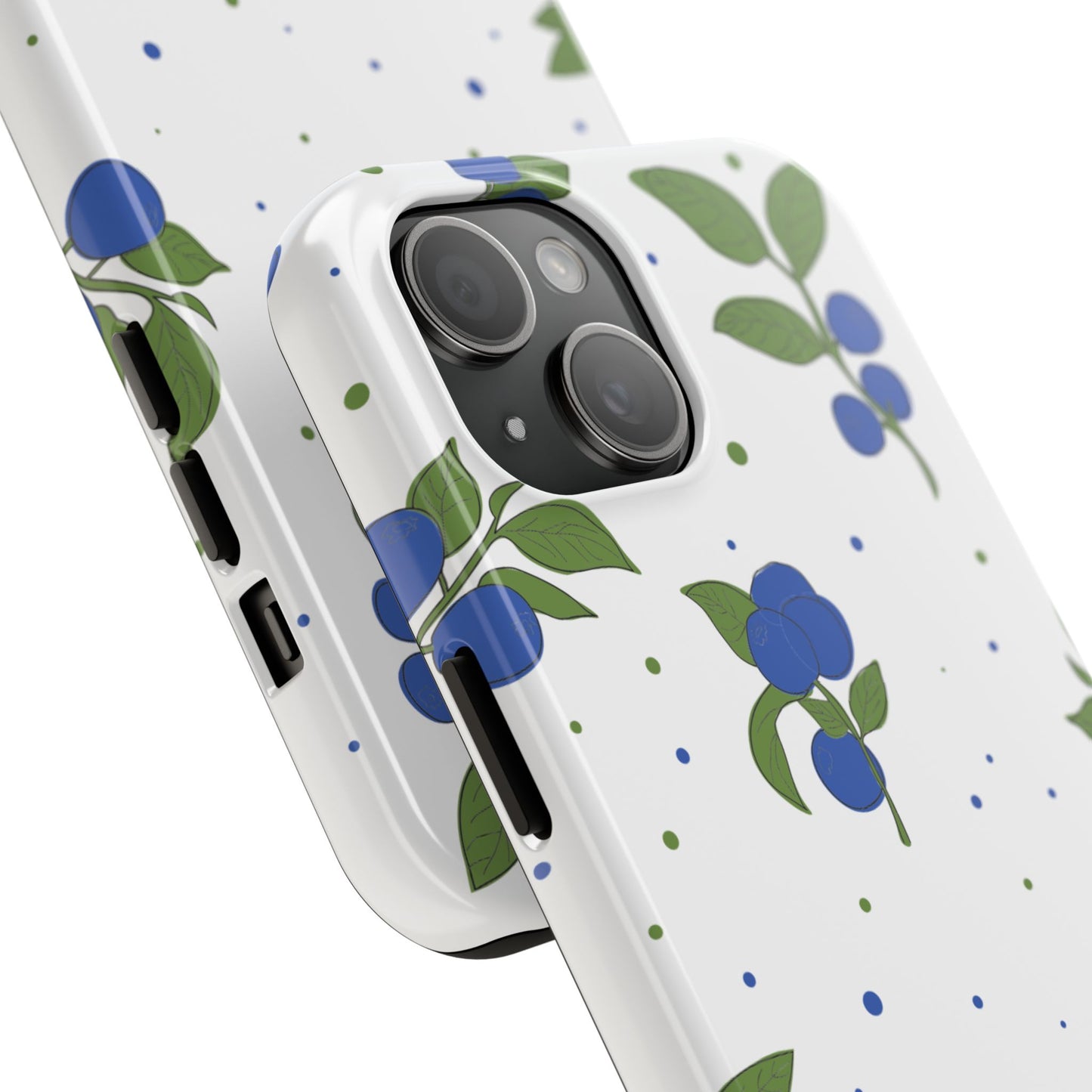 Blueberry Tough Phone Case - Durable Berry Design for Everyday Protection