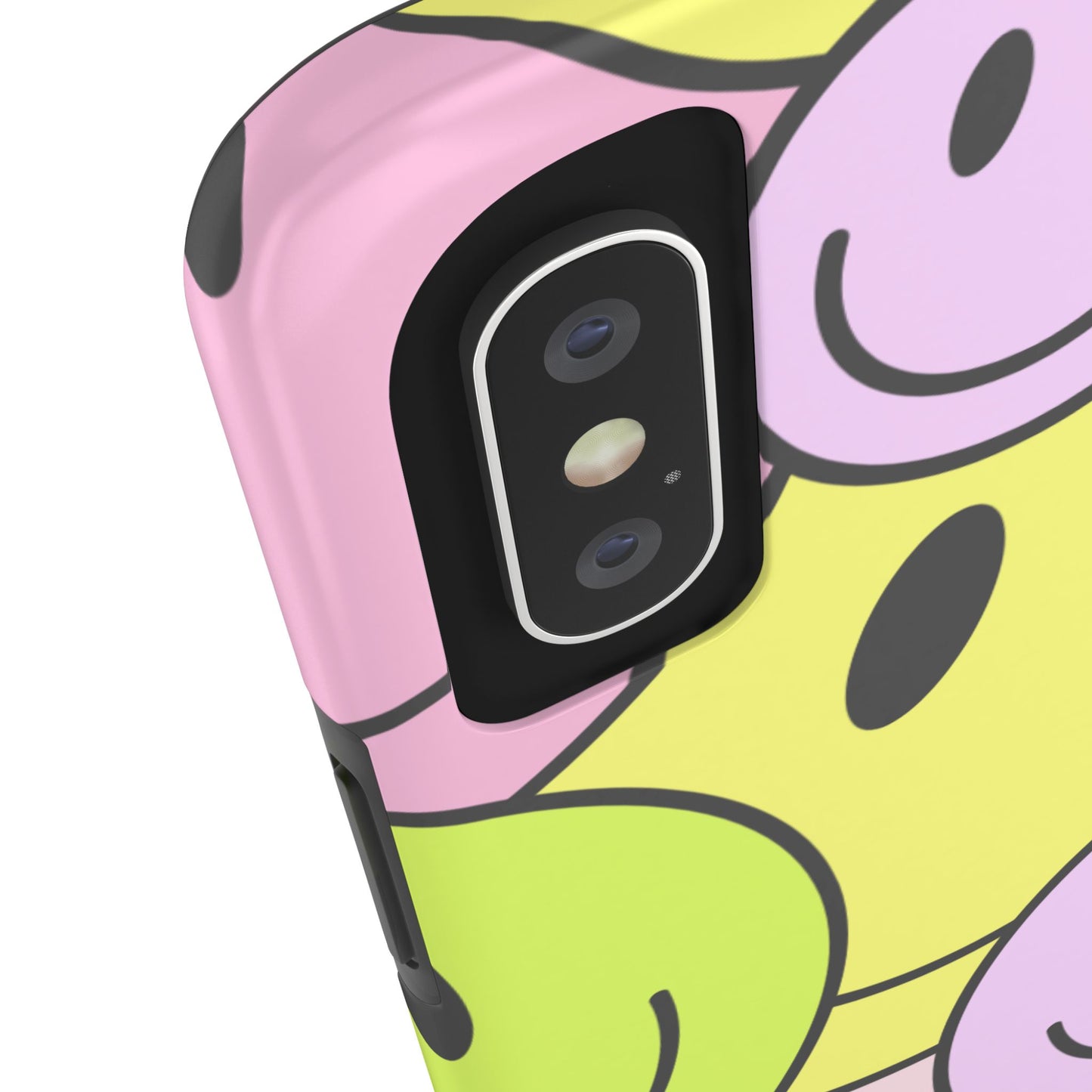 Colorful Smiley Face Tough Phone Case - Fun, Durable Protection for All Ages