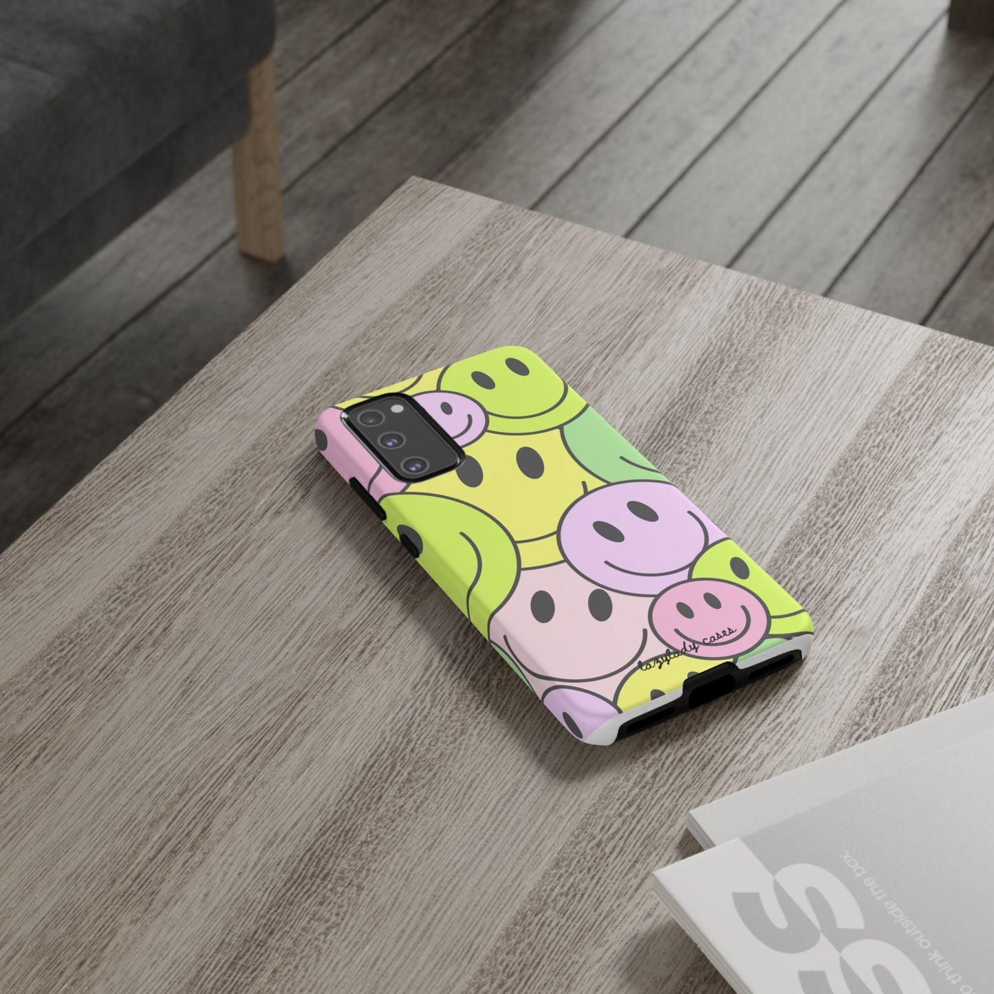 Colorful Smile Face Phone Case - Tough Protection & Fun Design