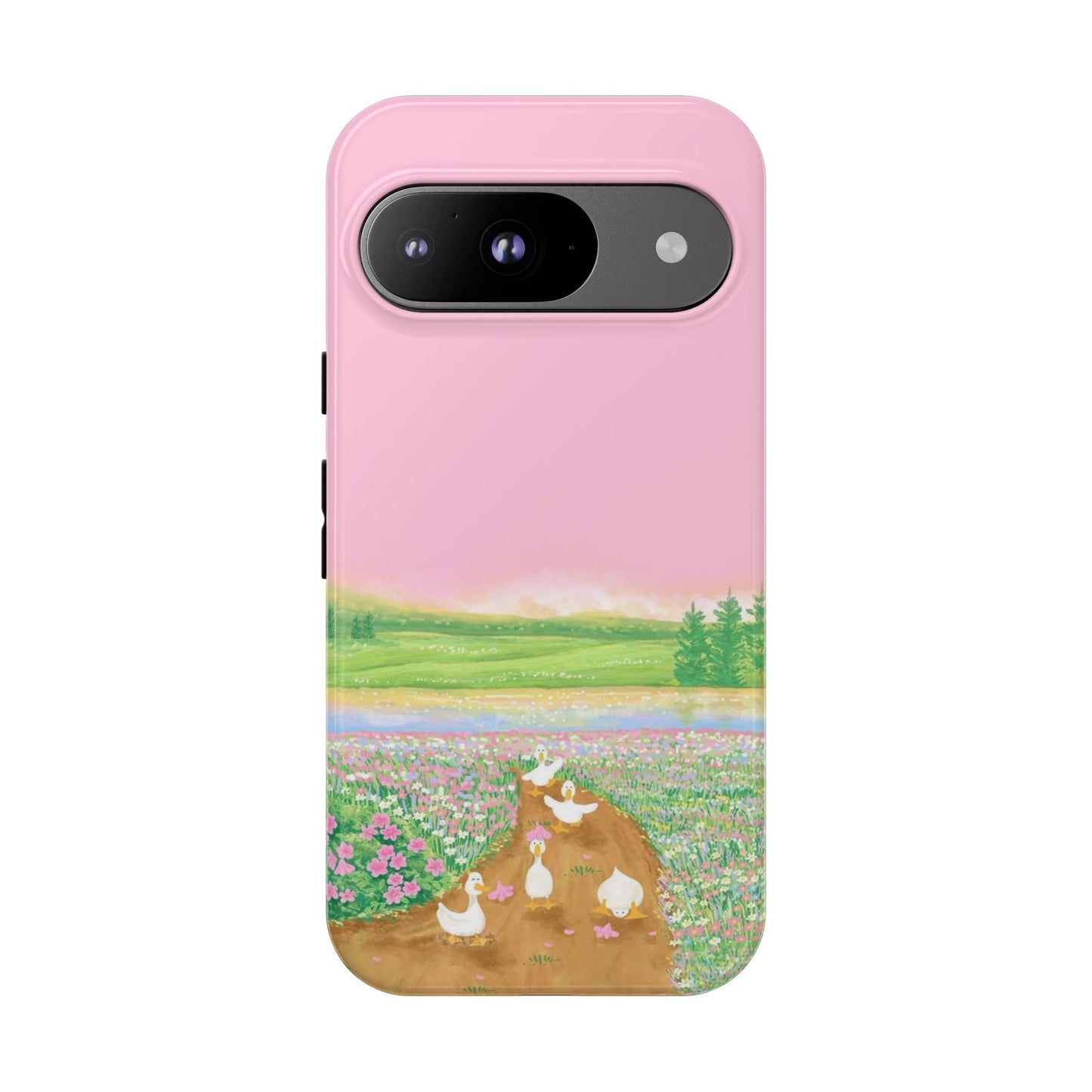 Pastel Floral Phone Case, Tough Cases for Nature Lovers, Cute Phone Accessories, Spring Gifts, Unique Mobile Covers