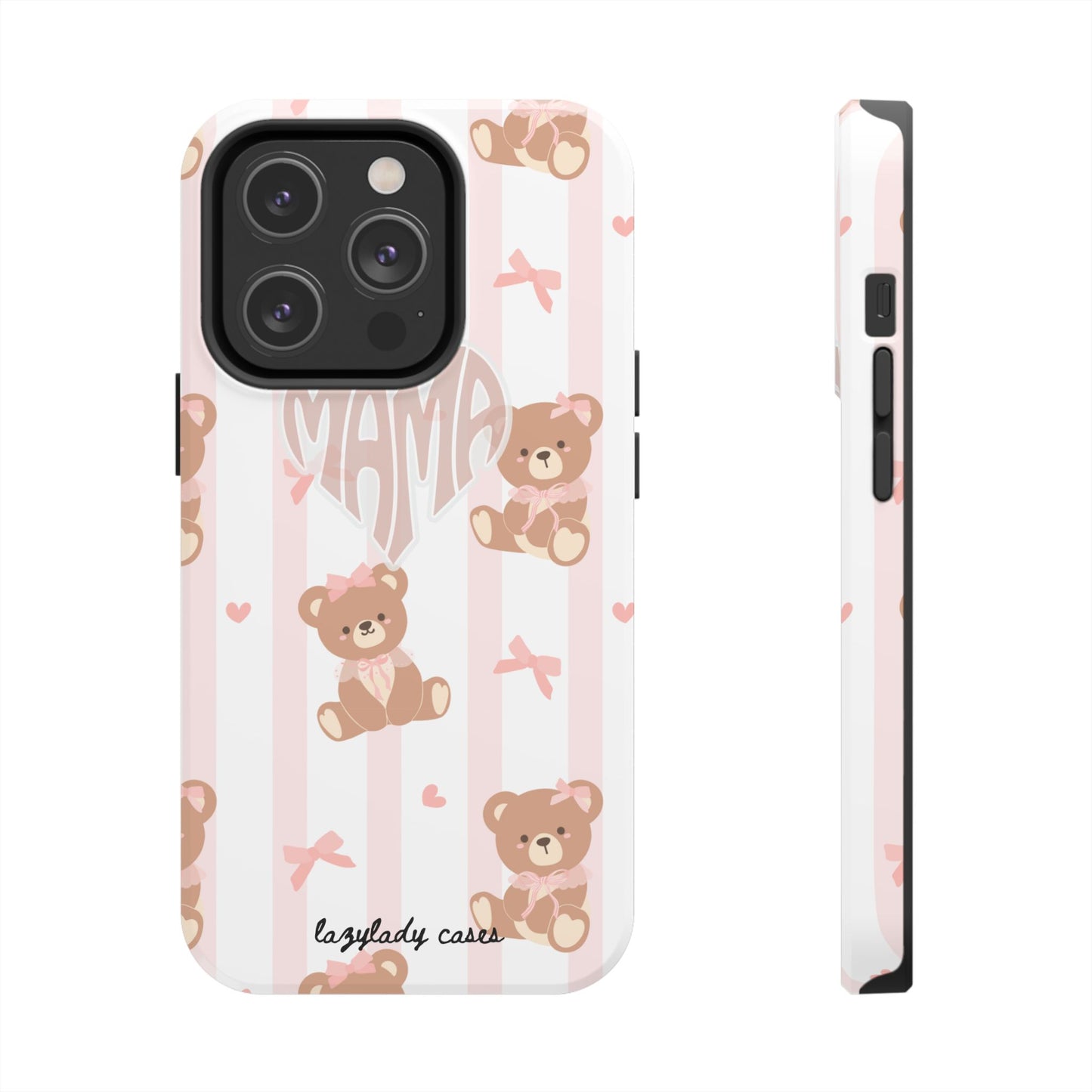 Cute Bear Mama Phone Case - Stylish Tough Case for Moms