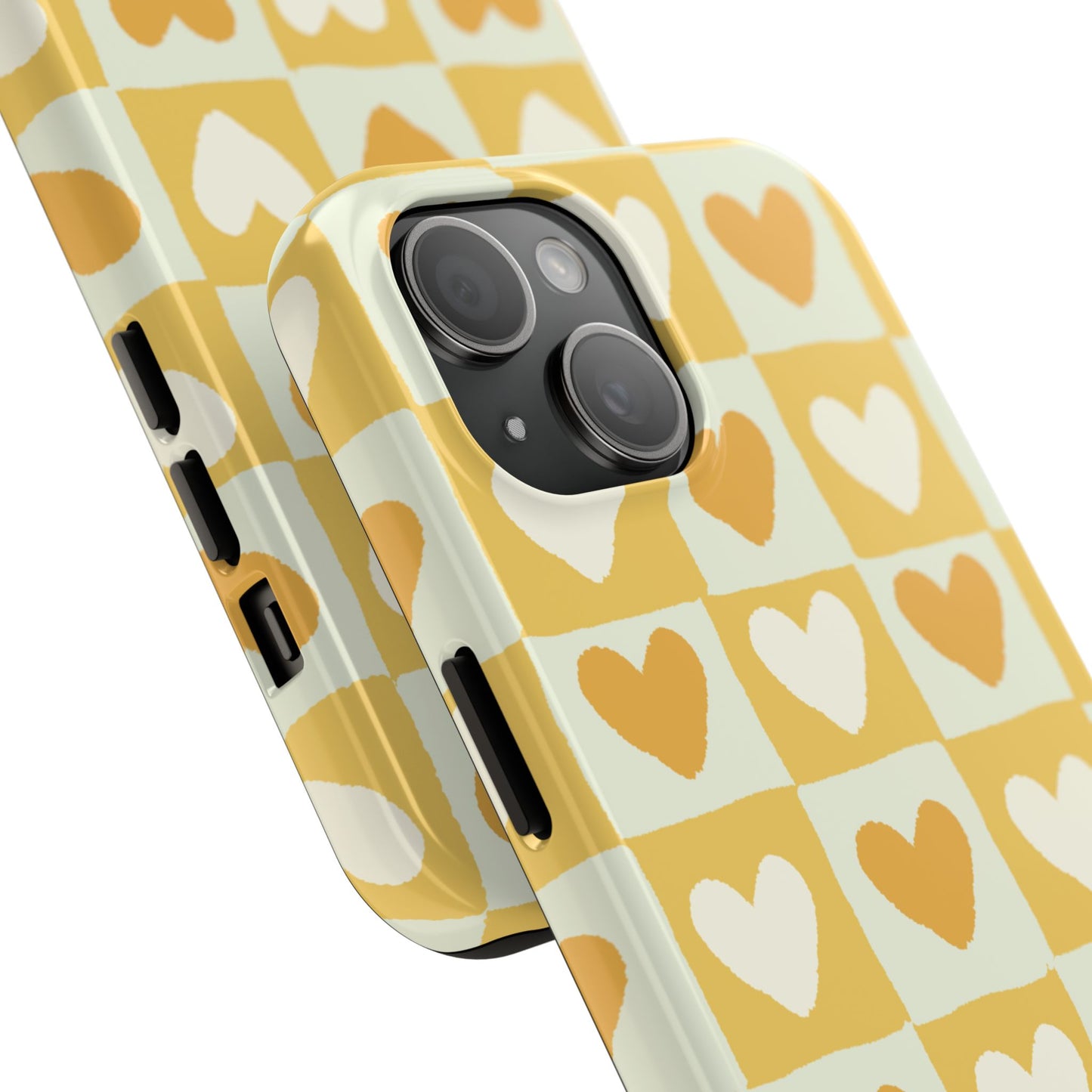 Heart Pattern Tough Phone Case - Cute & Durable for Everyday Use