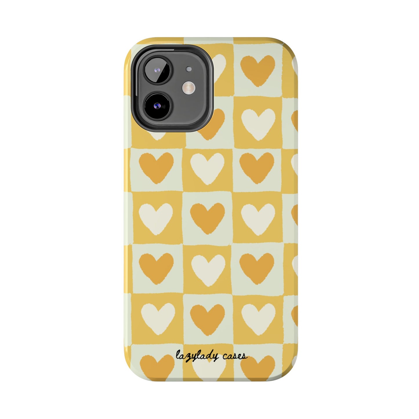 Heart Pattern Tough Phone Case - Cute & Durable for Everyday Use