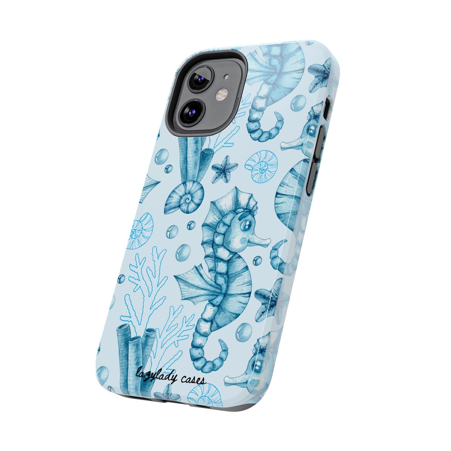 Coastal Seahorse Phone Case - Tough Protection with Beach Vibe