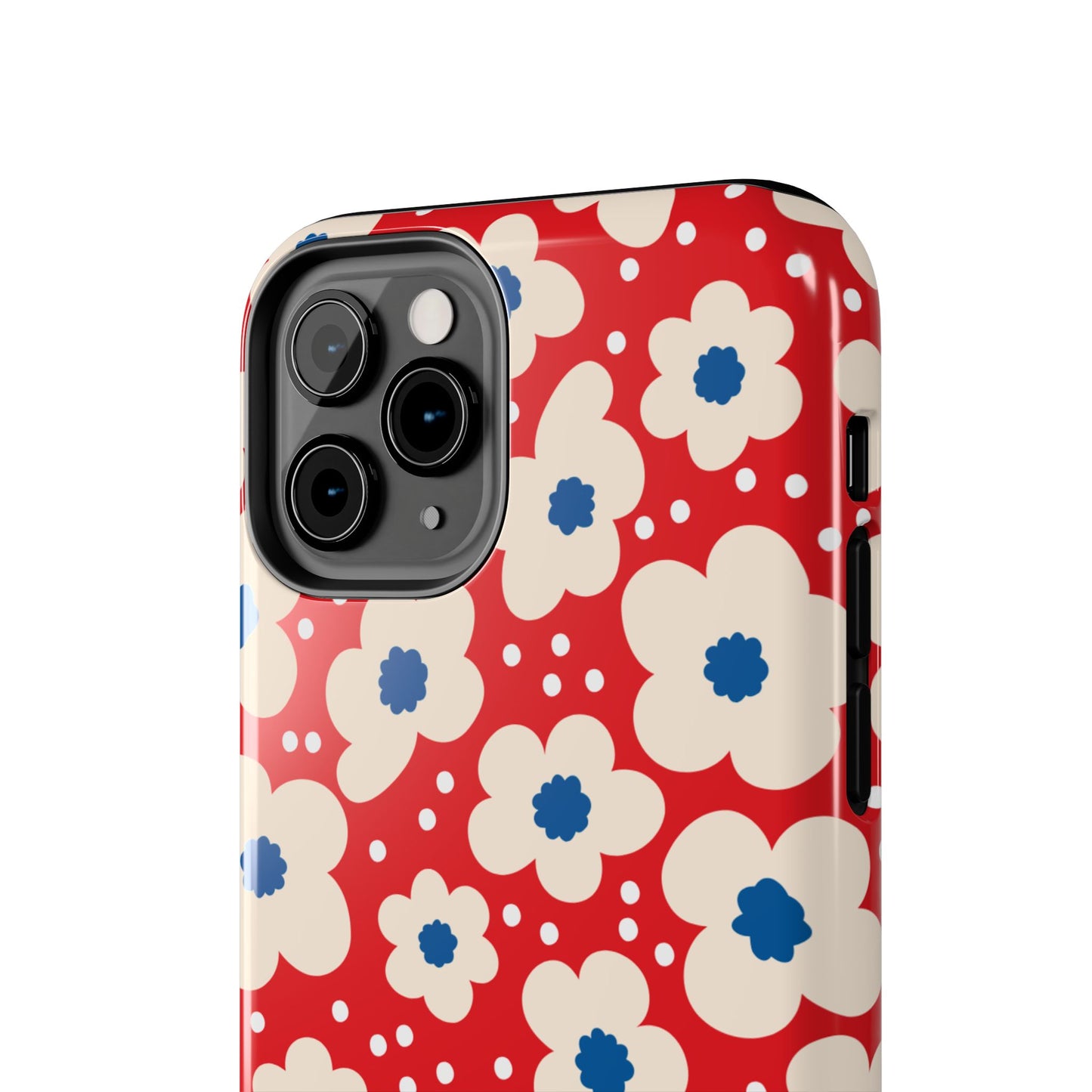 Blossom Floral Tough Phone Case - Durable Protection with Vintage Charm
