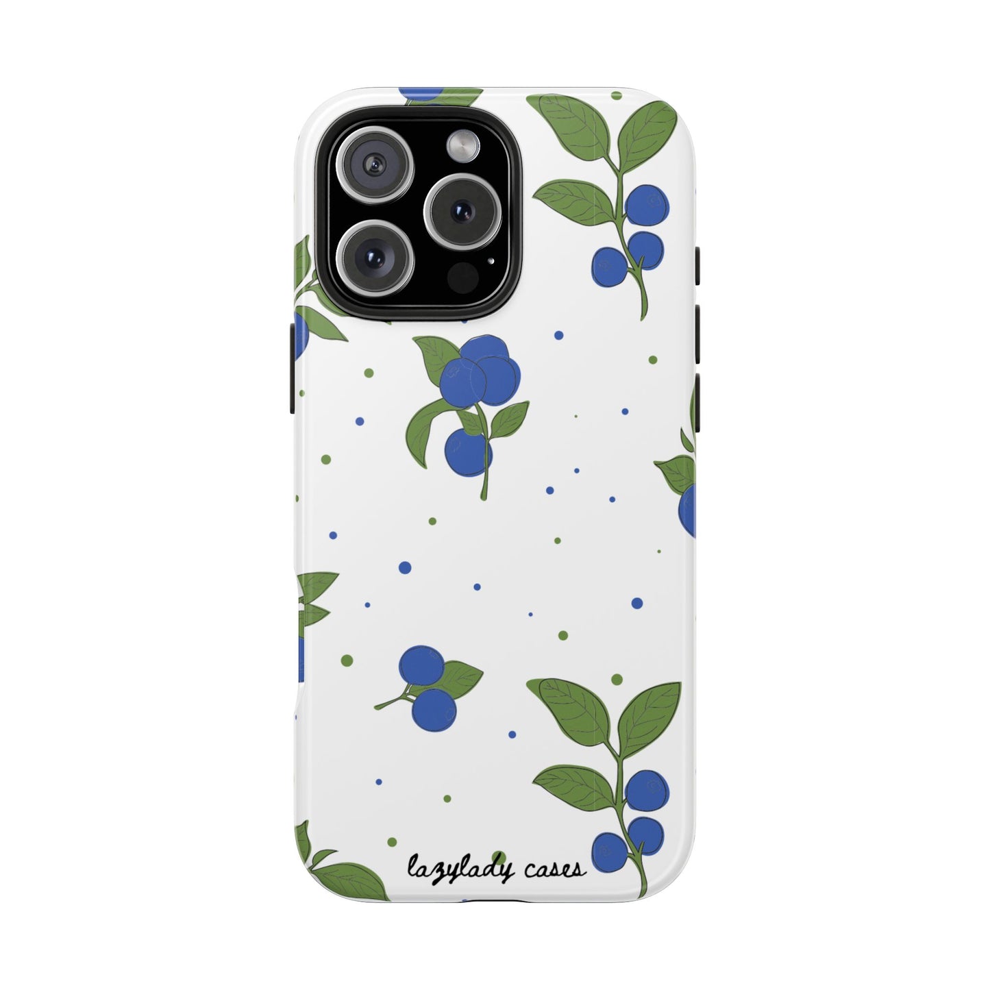 Blueberry Tough Phone Case - Durable Berry Design for Everyday Protection