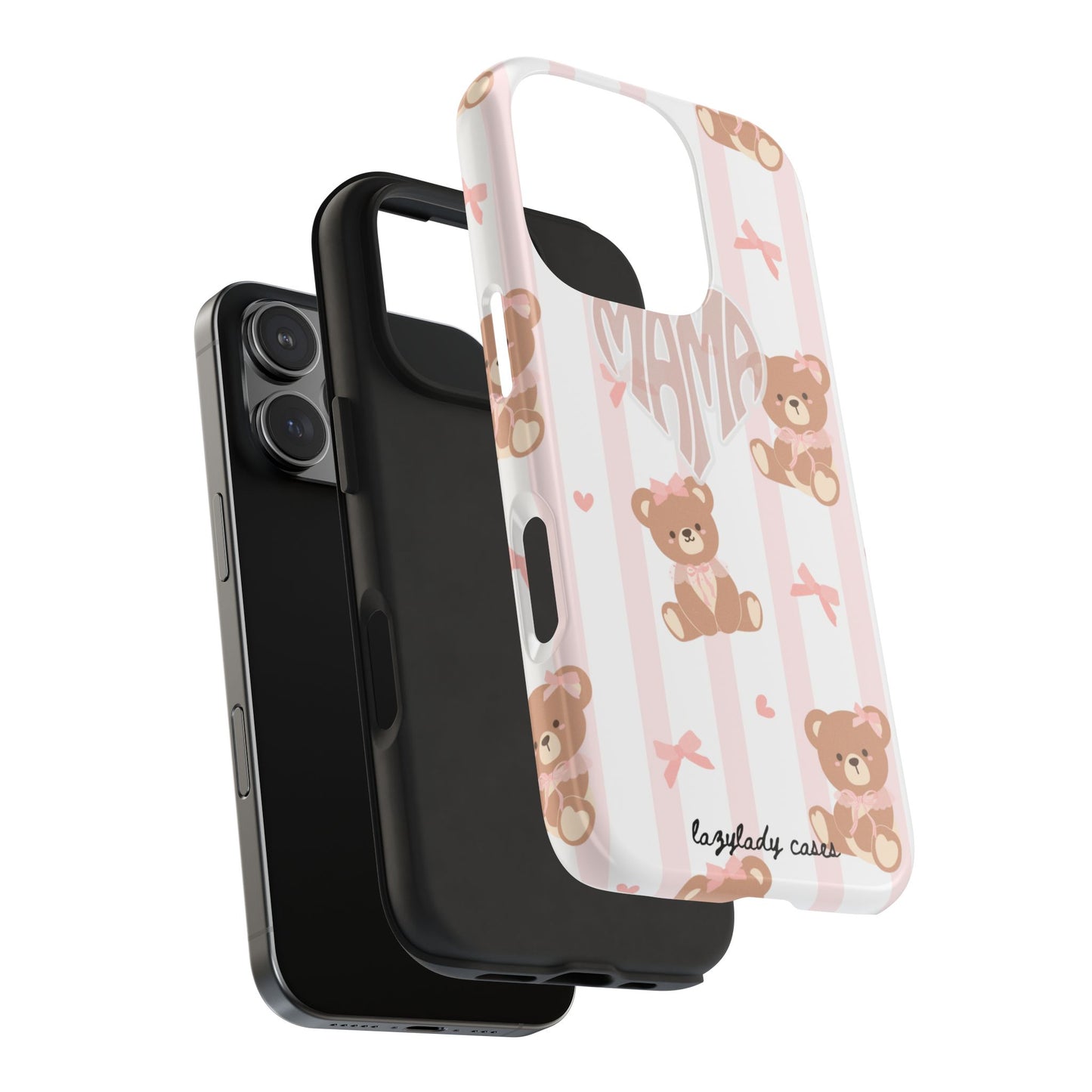 Cute Bear Mama Phone Case - Stylish Tough Case for Moms