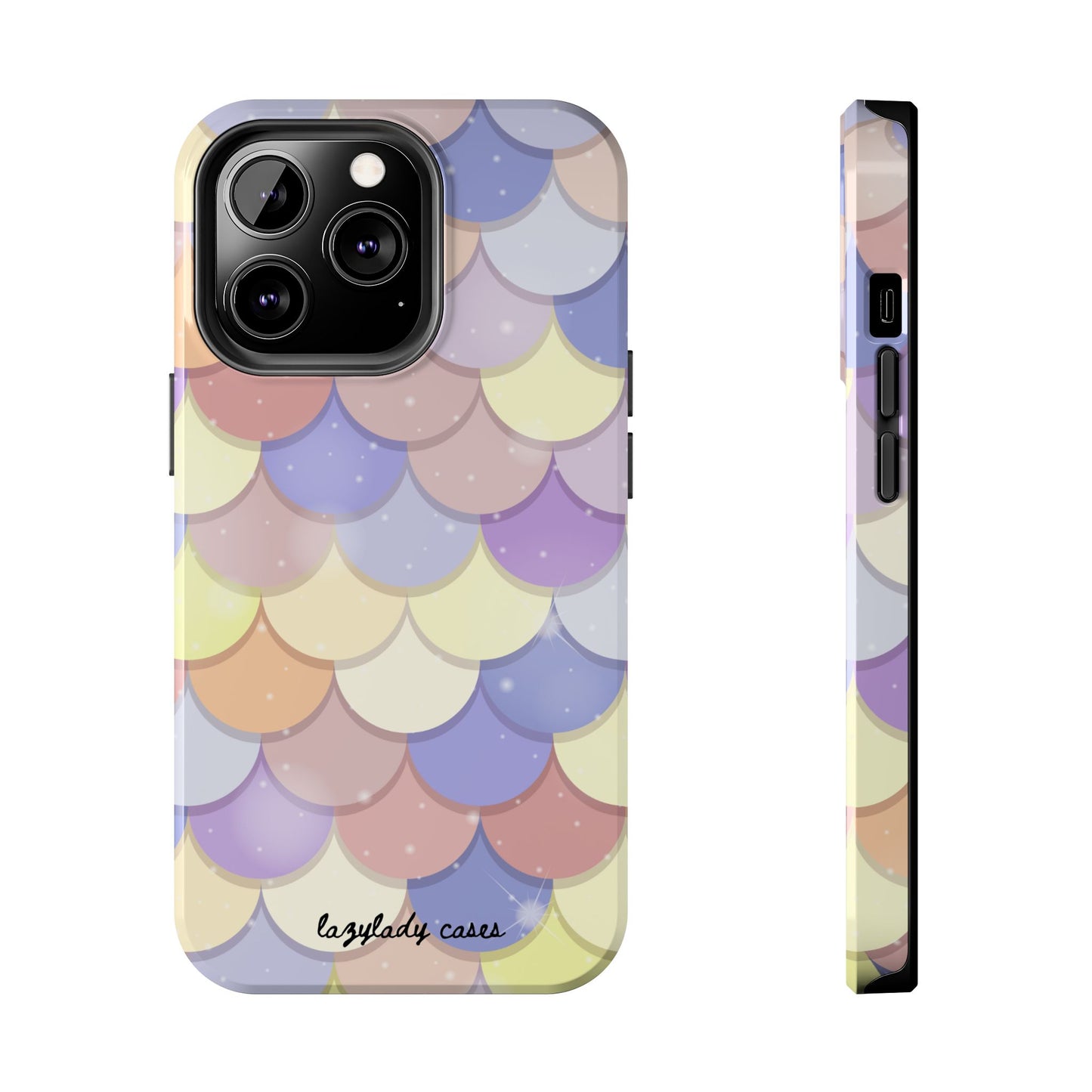 Mermaid Scale Tough Phone Case - Durable Protection with Colorful Design