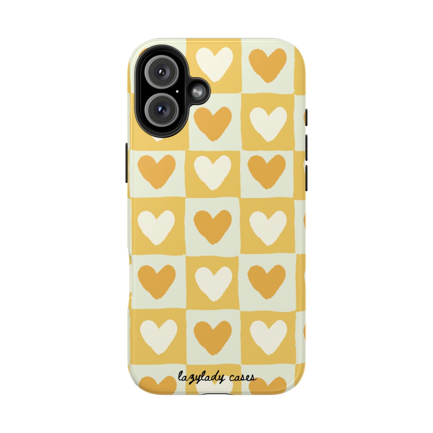Heart Pattern Tough Phone Case - Cute & Durable for Everyday Use