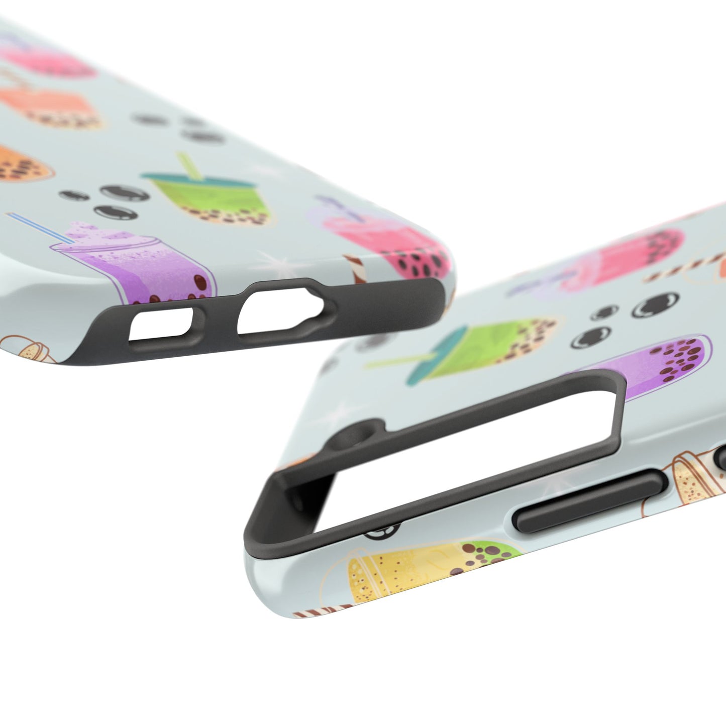 Colorful Boba Tea Phone Case, Tough Phone Cases for Drink Lovers, Cute Phone Accessory, Fun Gifts for Friends, Summer Vibes