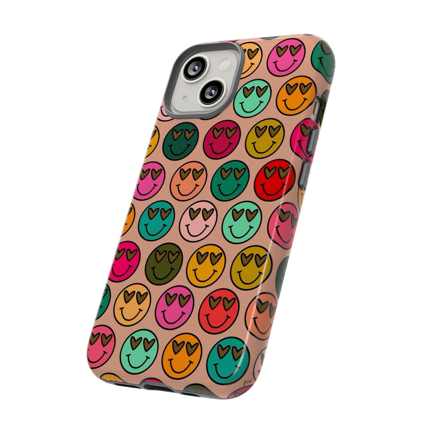 Colorful Smiley Phone Case | Tough Cases, Cute Phone Cover, Happy Vibes, Gift for Friends, Fun Phone Accessory