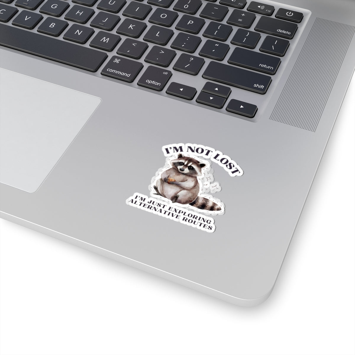 Whimsical Raccoon Kiss-Cut Stickers | Perfect for Laptops, Journals, Gifts, Travel Decor, Adventure Enthusiasts
