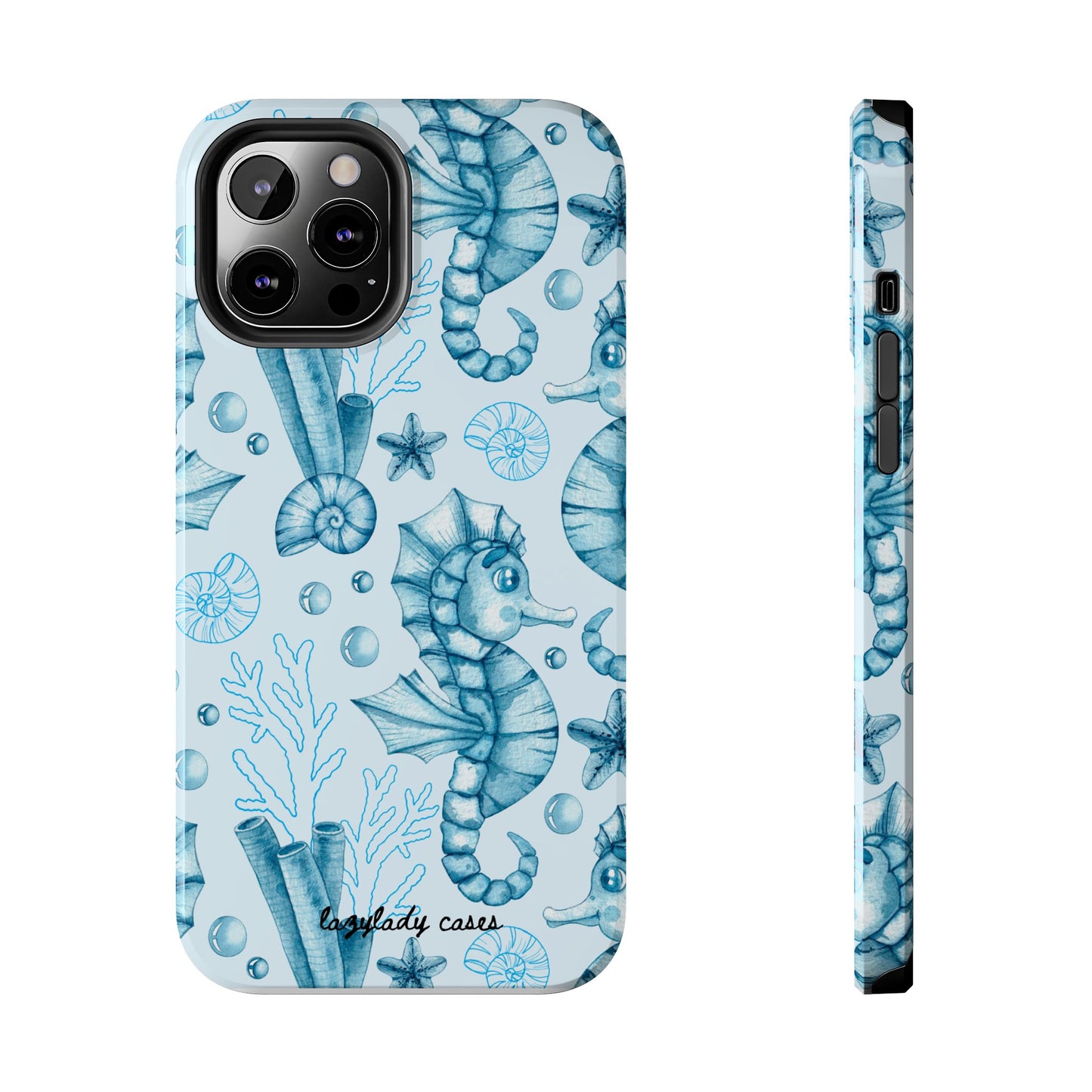 Coastal Seahorse Phone Case - Tough Protection with Beach Vibe