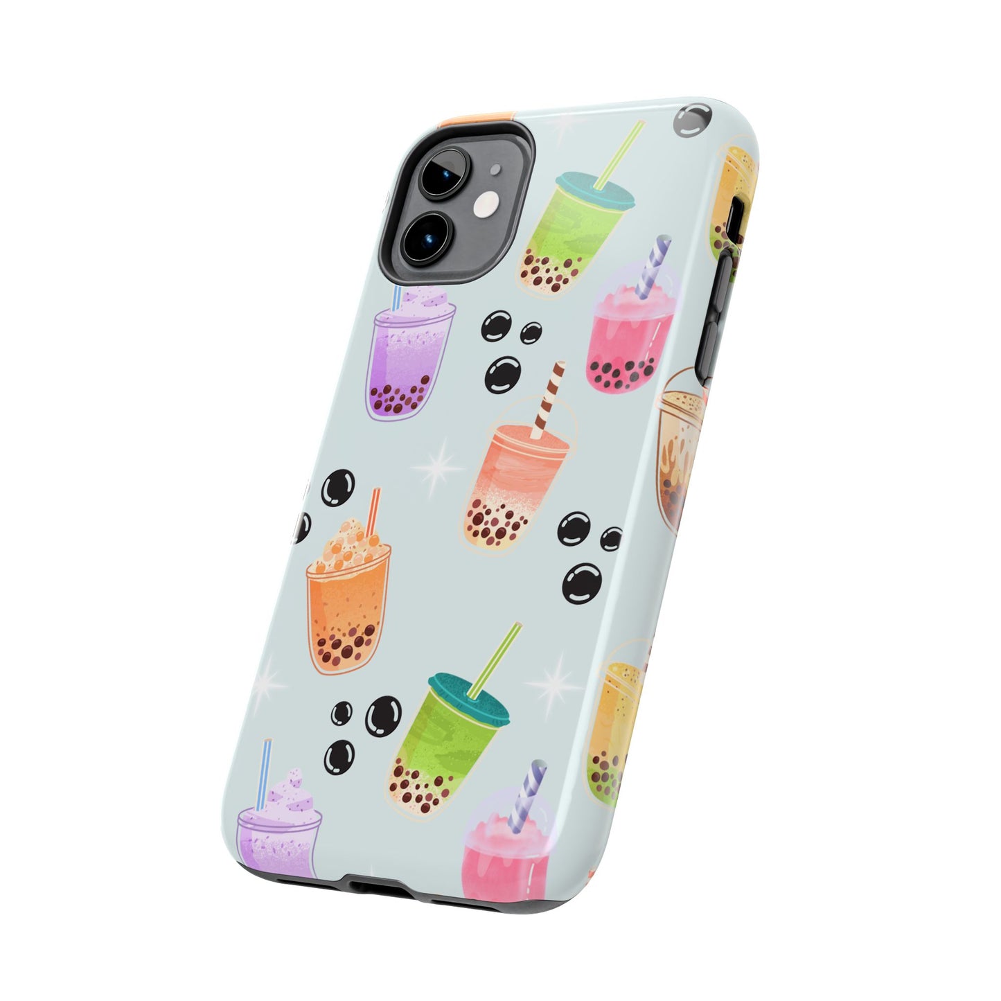 Colorful Boba Tea Phone Case, Tough Phone Cases for Drink Lovers, Cute Phone Accessory, Fun Gifts for Friends, Summer Vibes