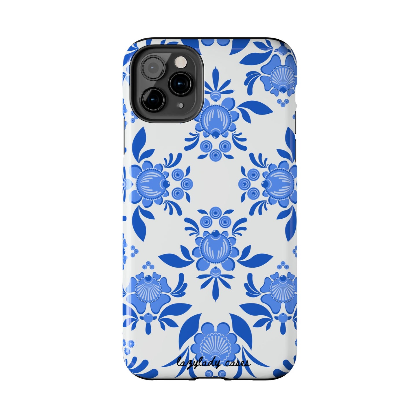 Floral Tough Phone Case - Stylish Protection for Everyday Use