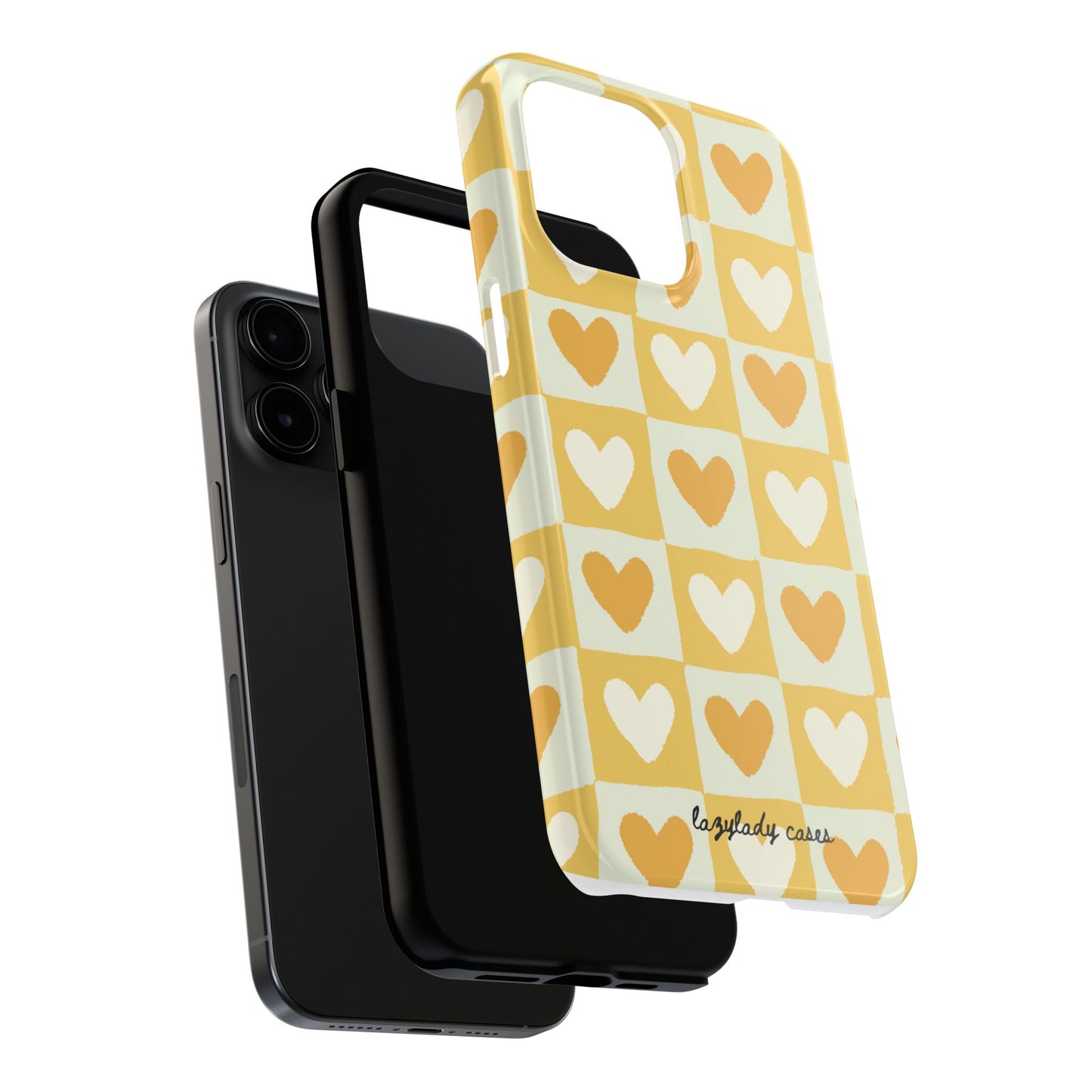 Heart Pattern Tough Phone Case - Cute & Durable for Everyday Use